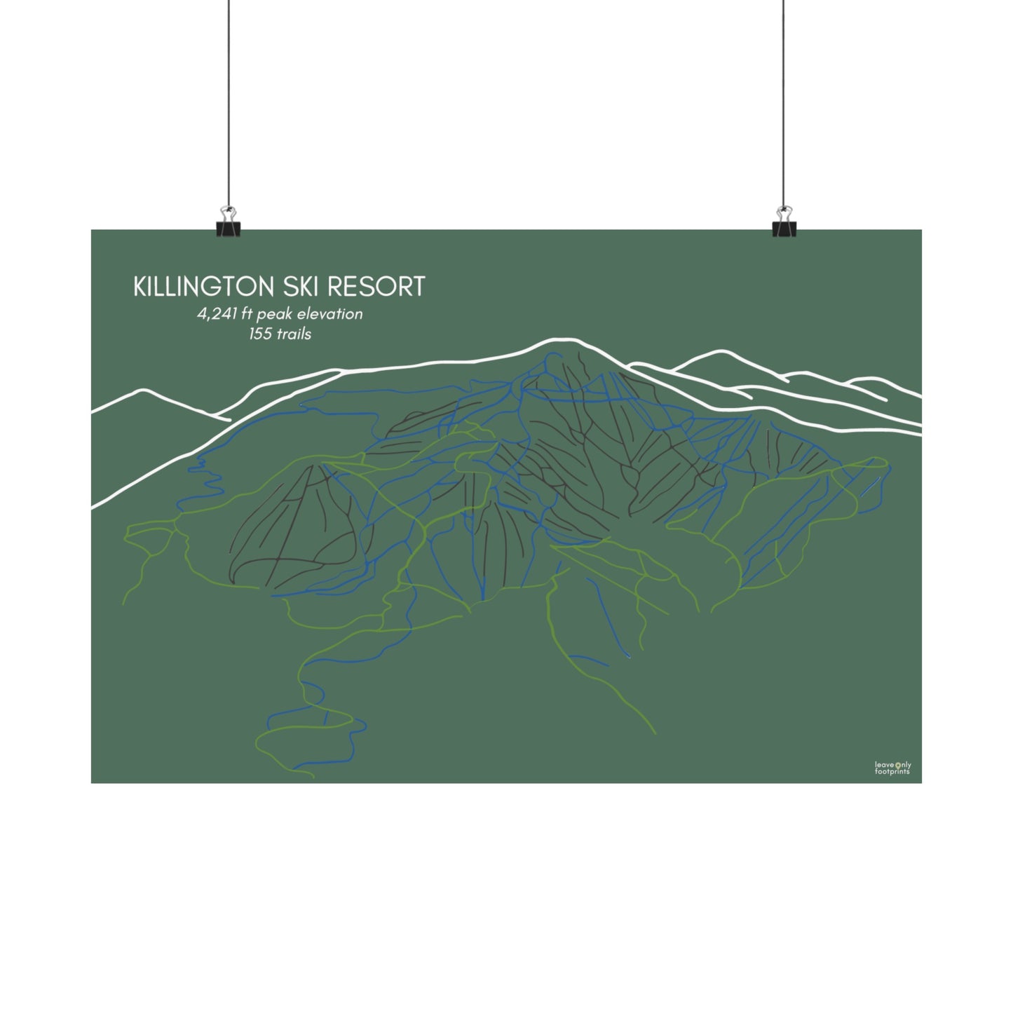 Killington Ski Resort Horizontal Print