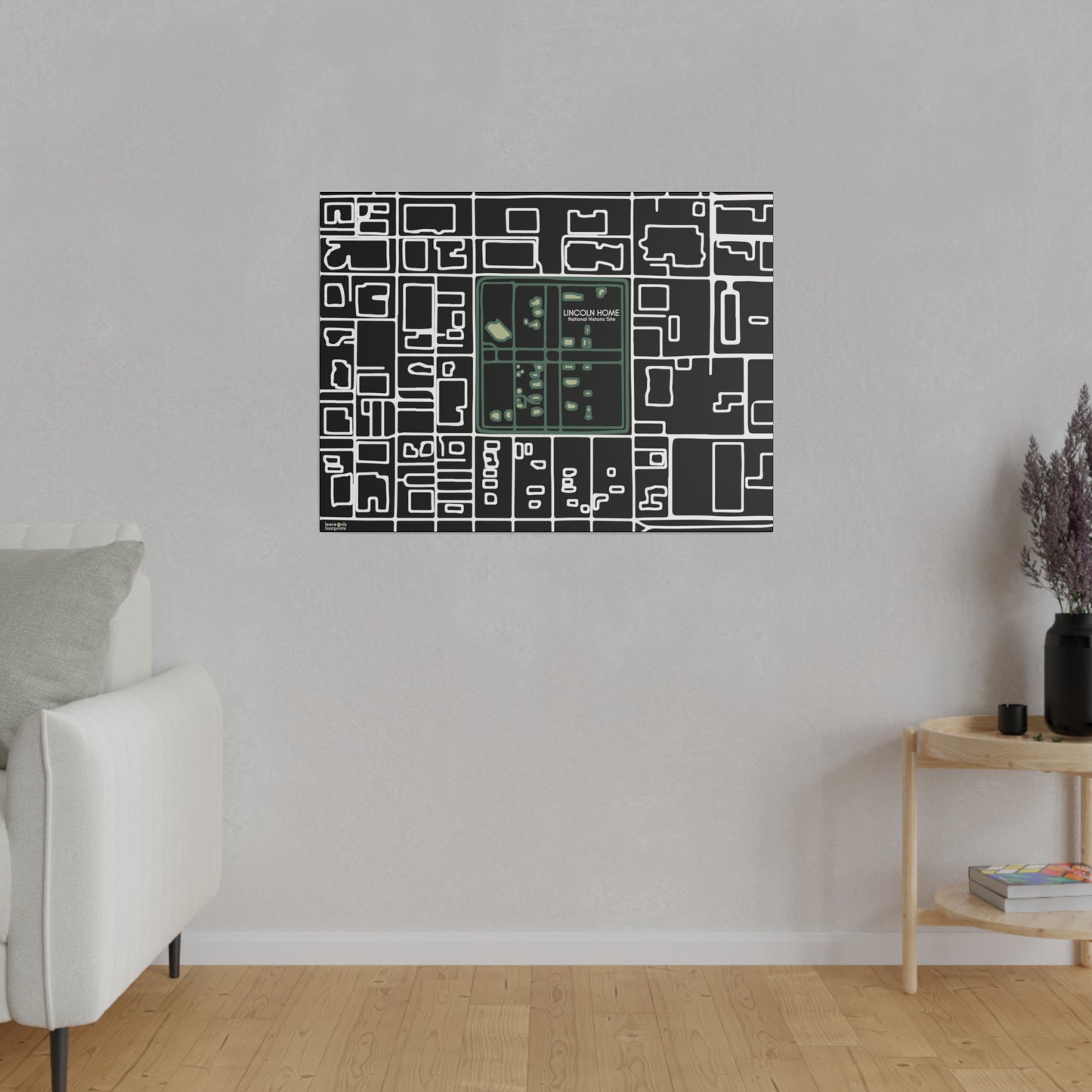 Lincoln Home National Historic Site Matte Canvas, Stretched, 0.75"