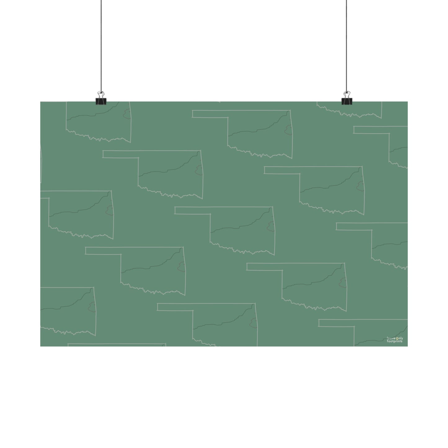 Oklahoma National Trails Horizontal Print