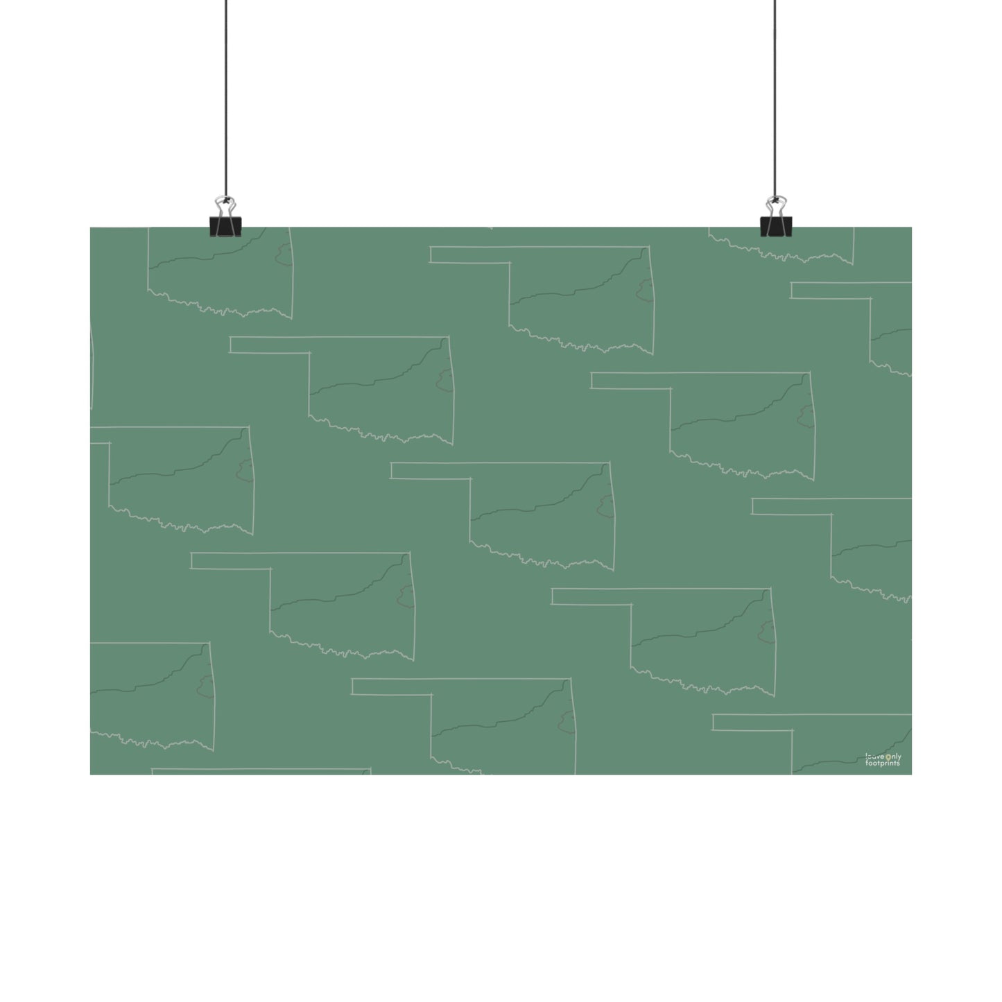 Oklahoma National Trails Horizontal Print