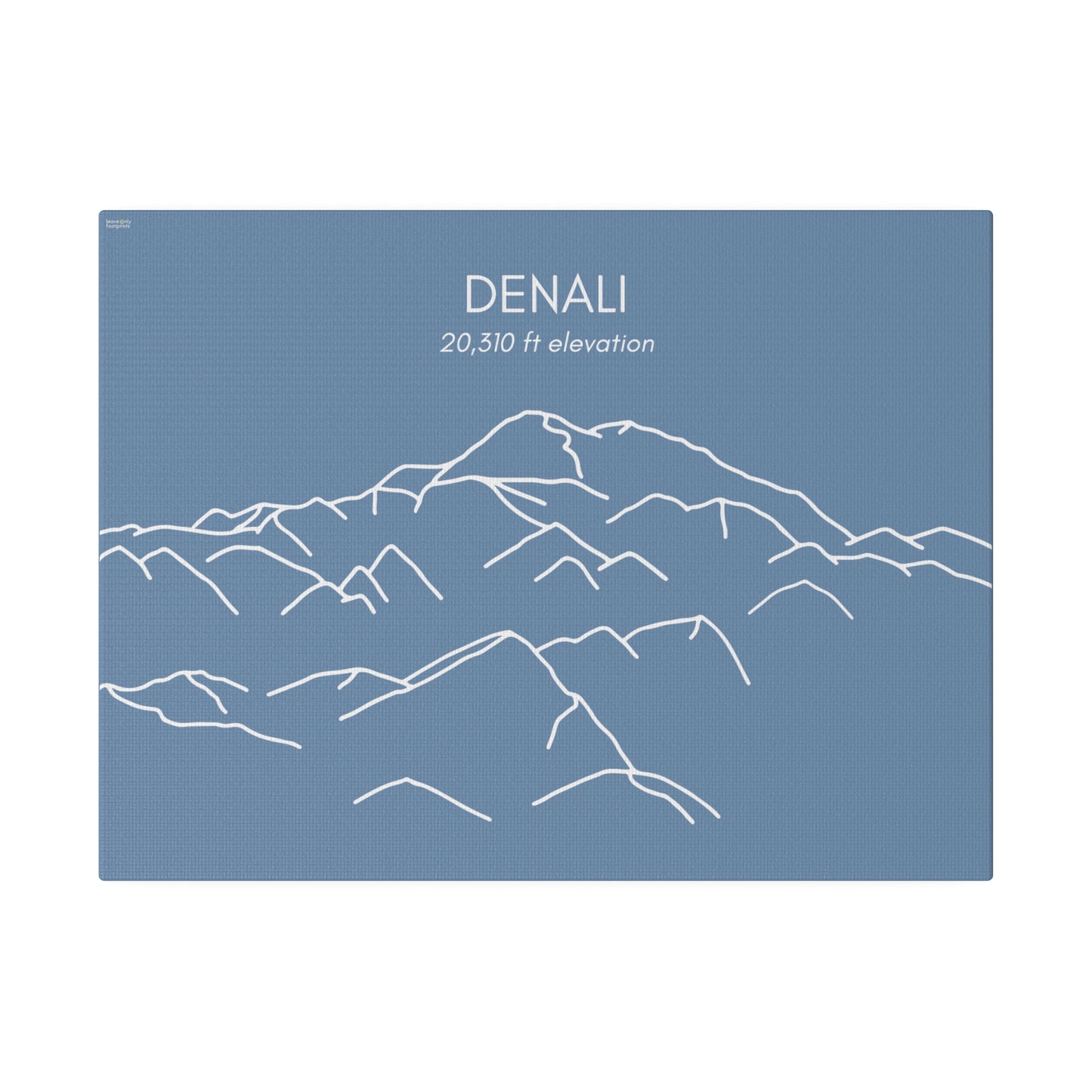 Denali Mountain Matte Canvas, Stretched, 0.75"