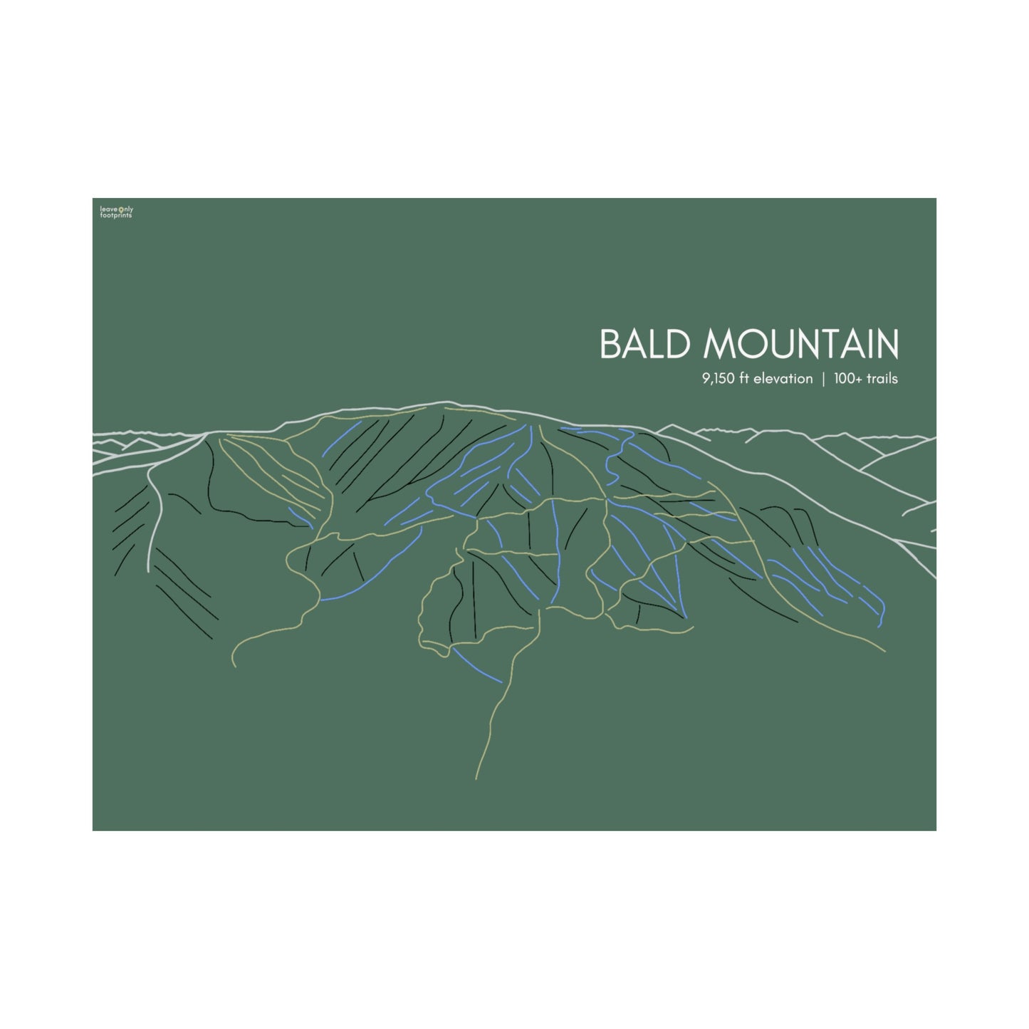 Bald Mountain Horizontal Print