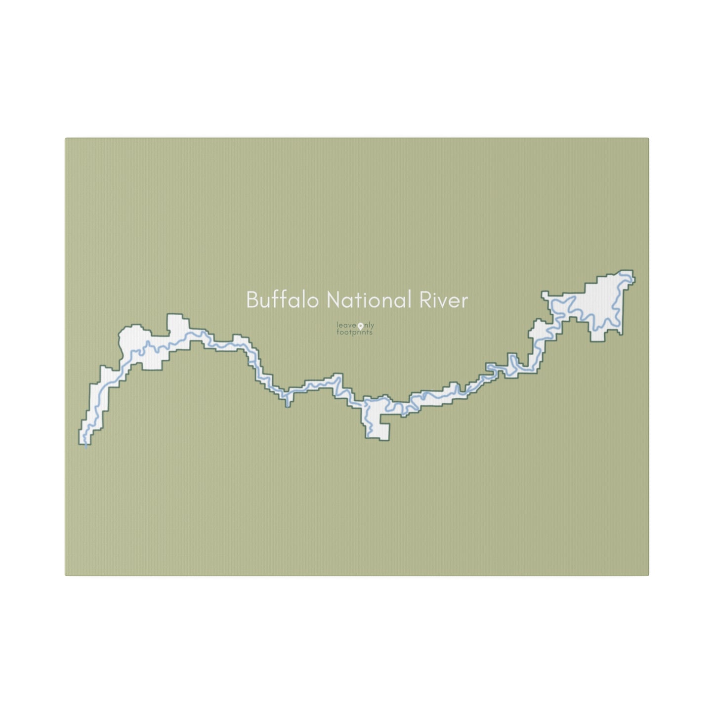 Buffalo National River Matte Canvas, Stretched, 0.75"