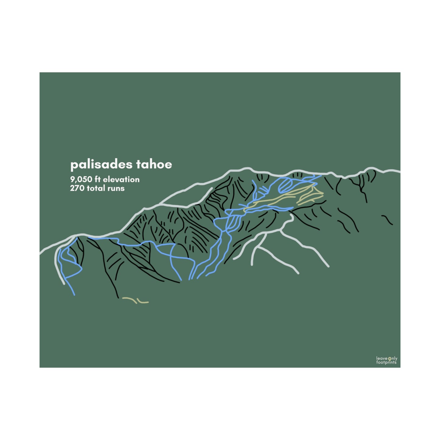 Palisades Tahoe Matte Horizontal Print