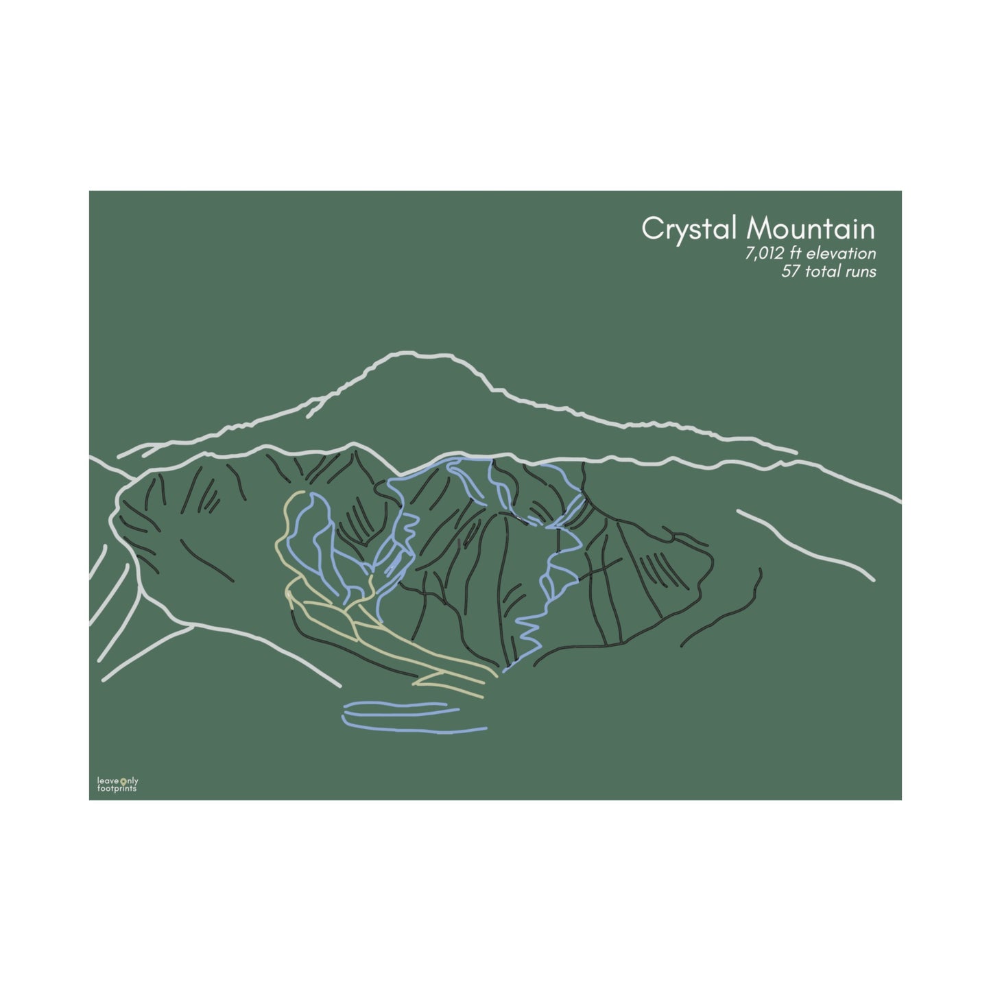 Crystal Mountain Horizontal Print