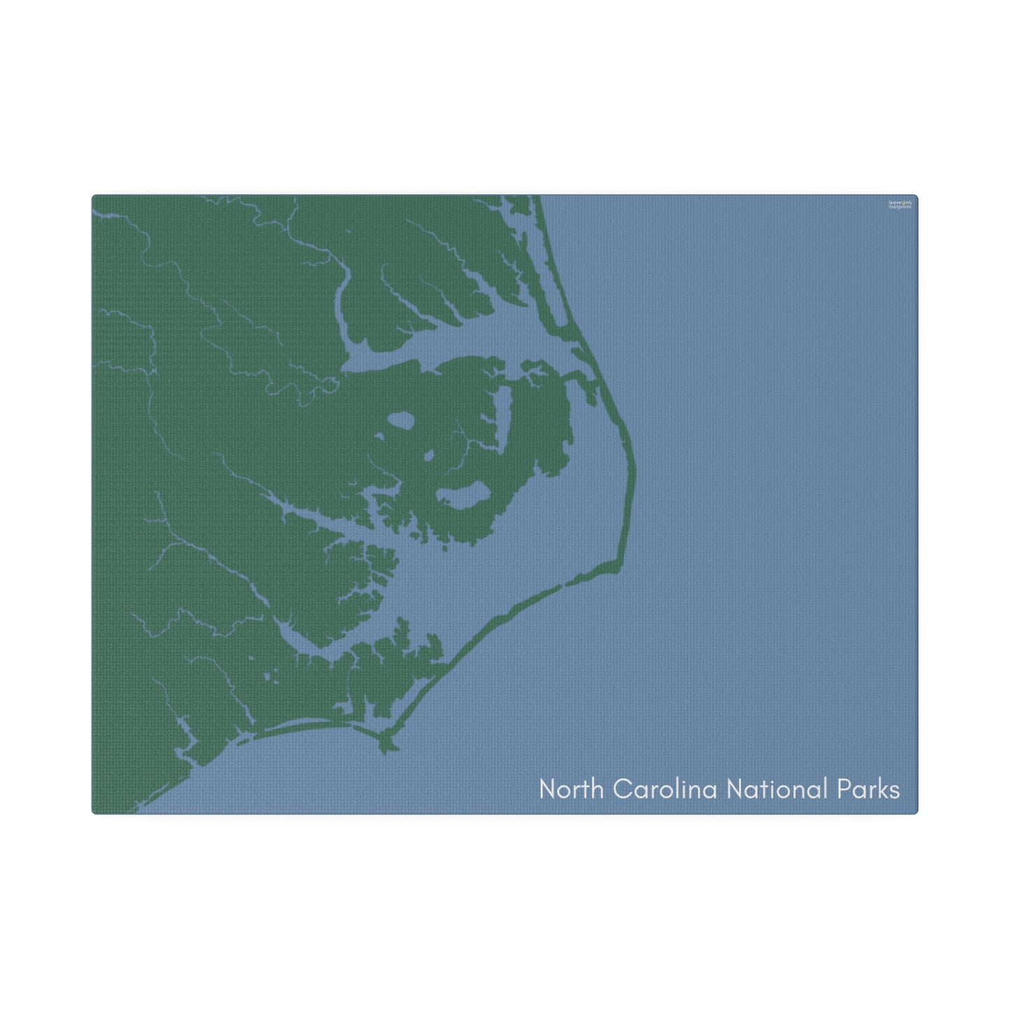 North Carolina National Parks Matte Canvas, Stretched, 0.75"