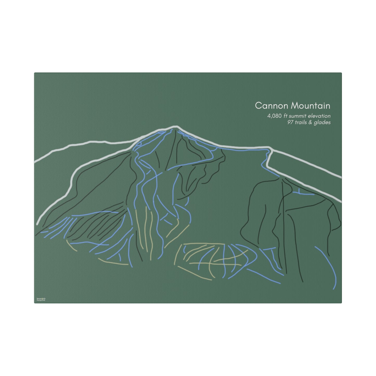 Cannon Mountain Matte Canvas, Stretched, 0.75"