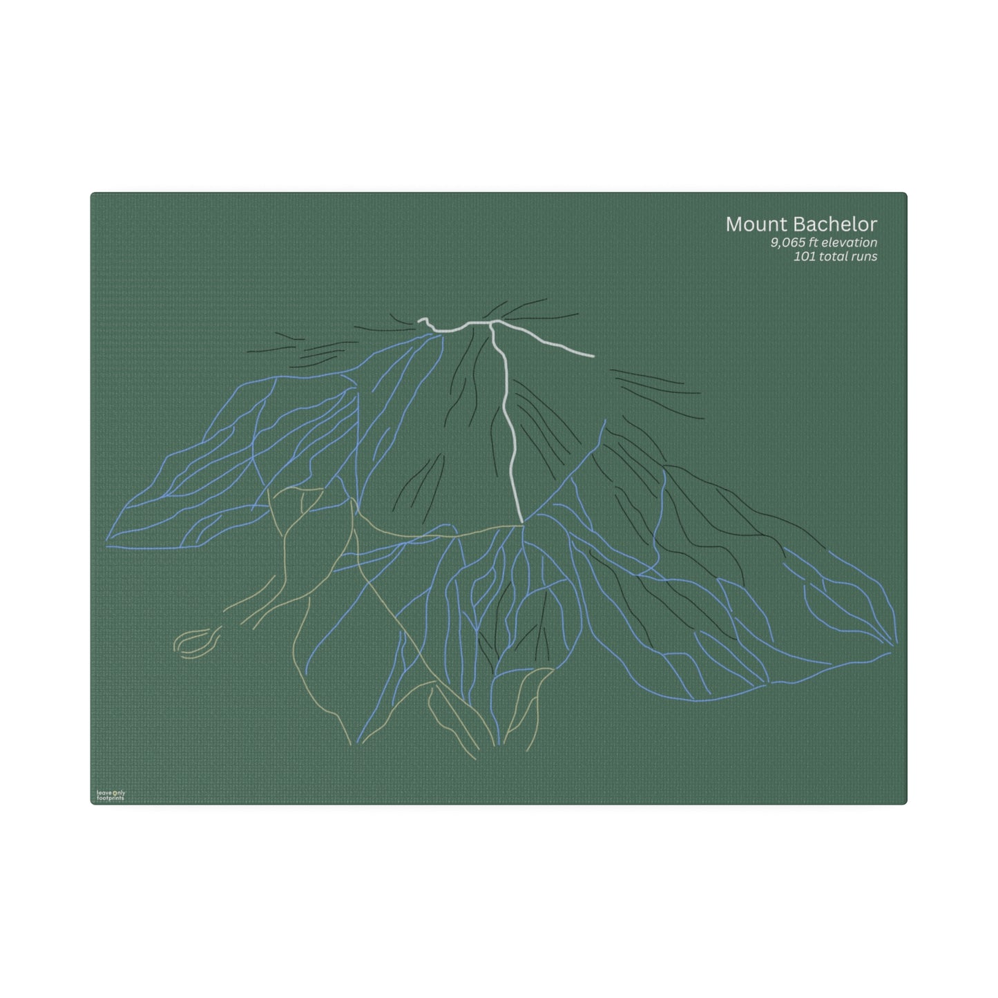 Mount Bachelor Matte Canvas, Stretched, 0.75"