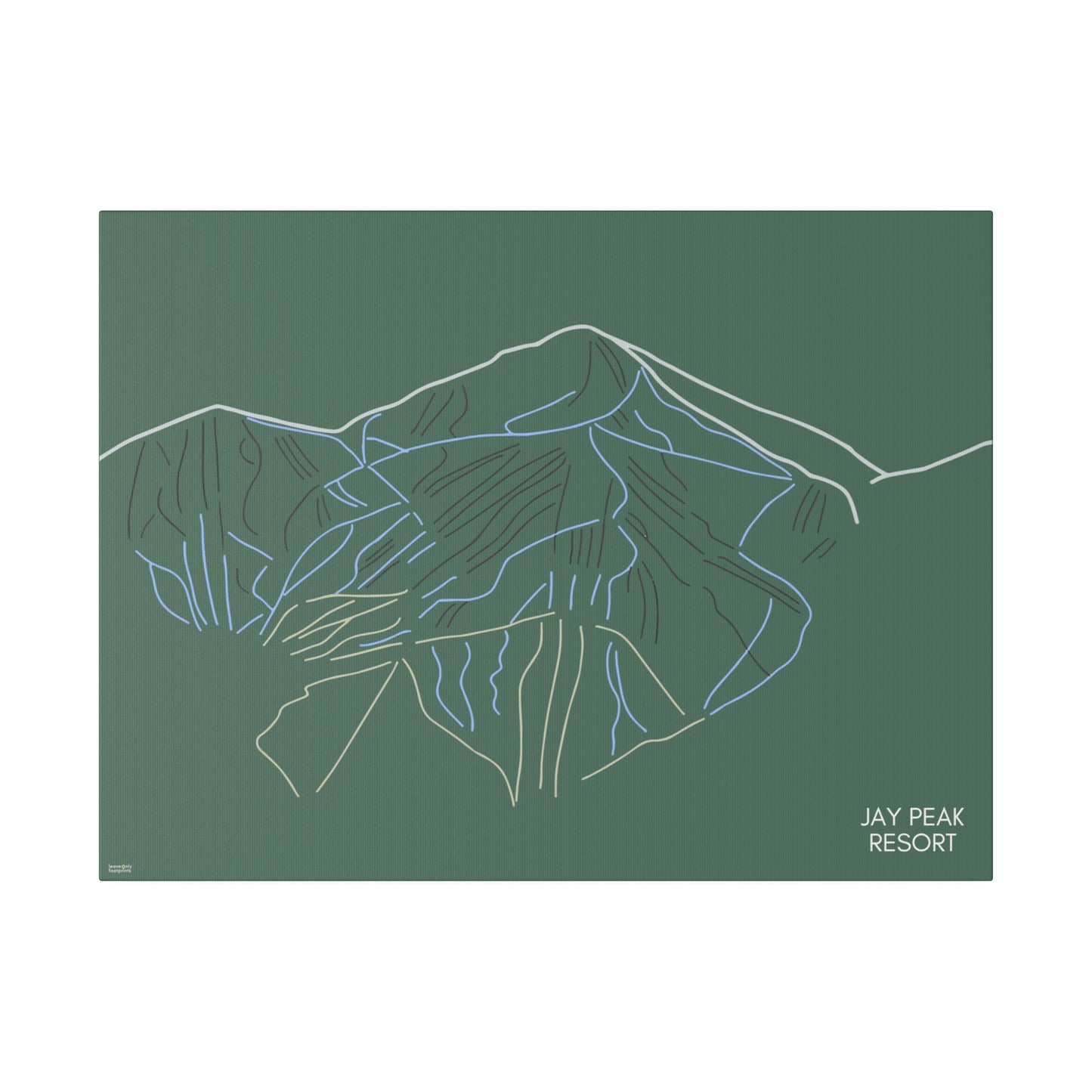 Jay Peak Resort Matte Canvas, Stretched, 0.75"