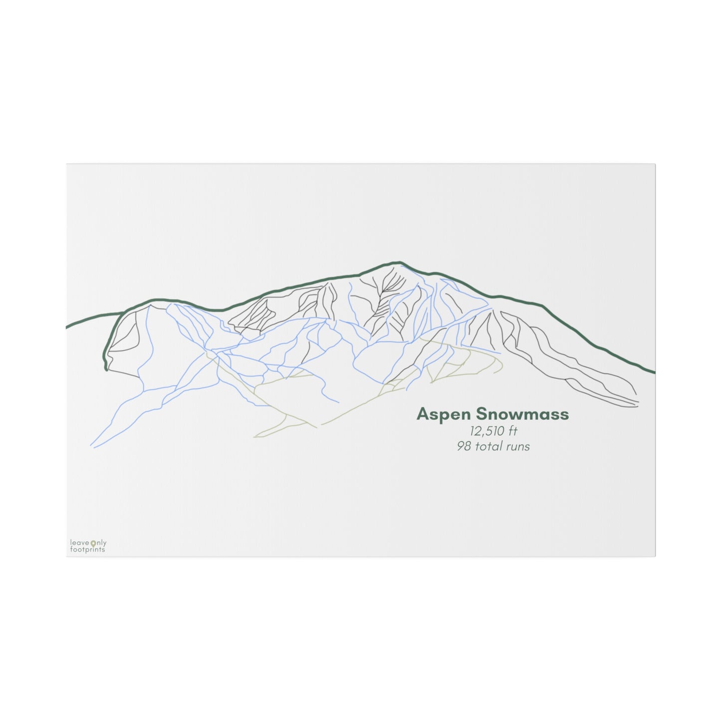 Aspen Snowmass Matte Canvas, Stretched, 0.75"