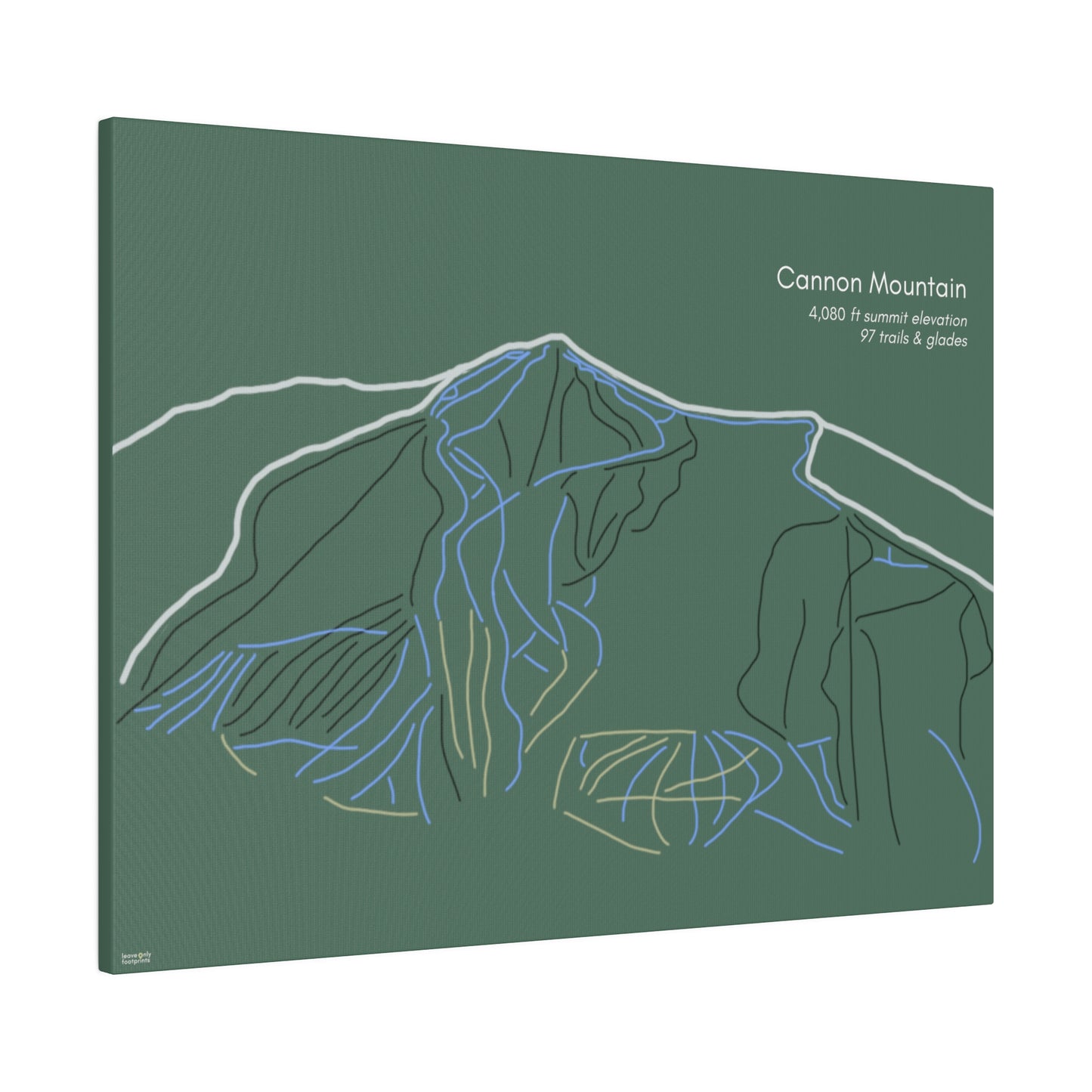 Cannon Mountain Matte Canvas, Stretched, 0.75"