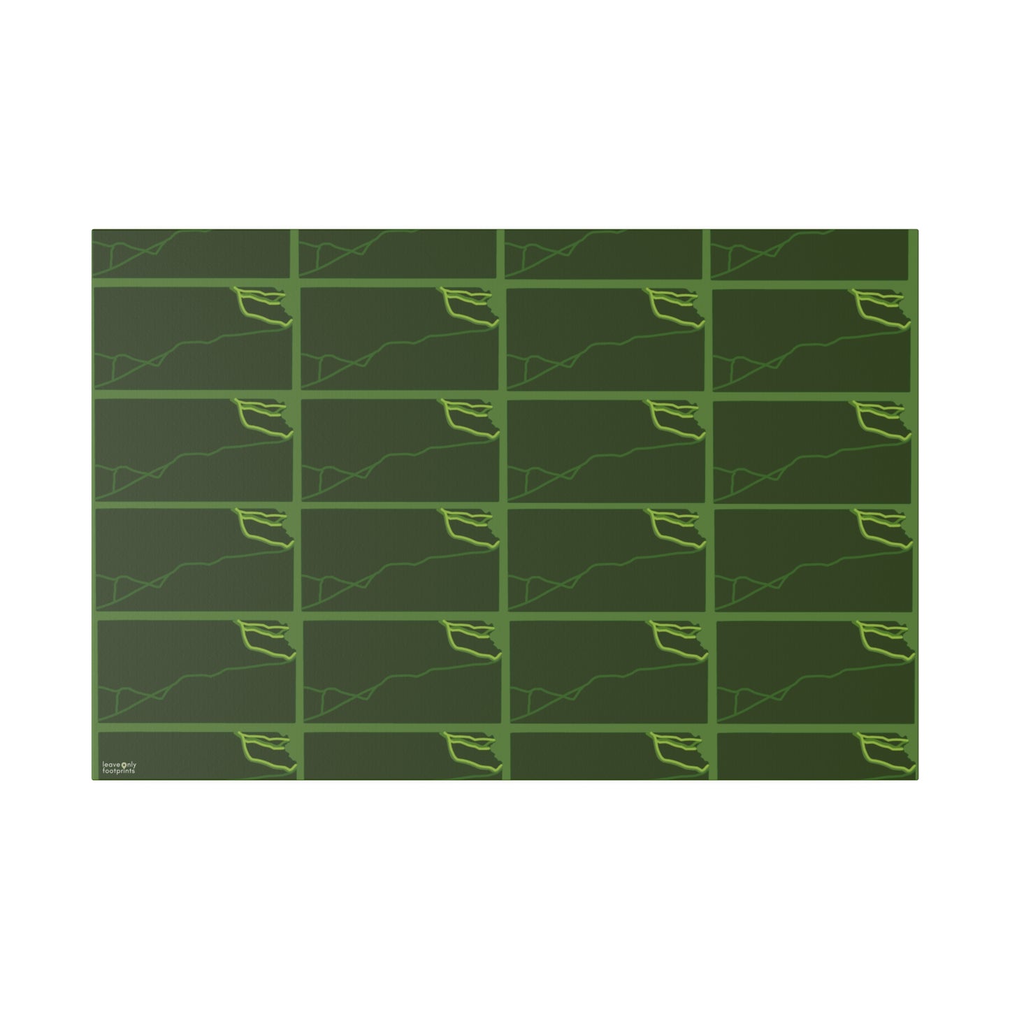 Kansas National Trails Patterned Matte Canvas, Stretched, 0.75"