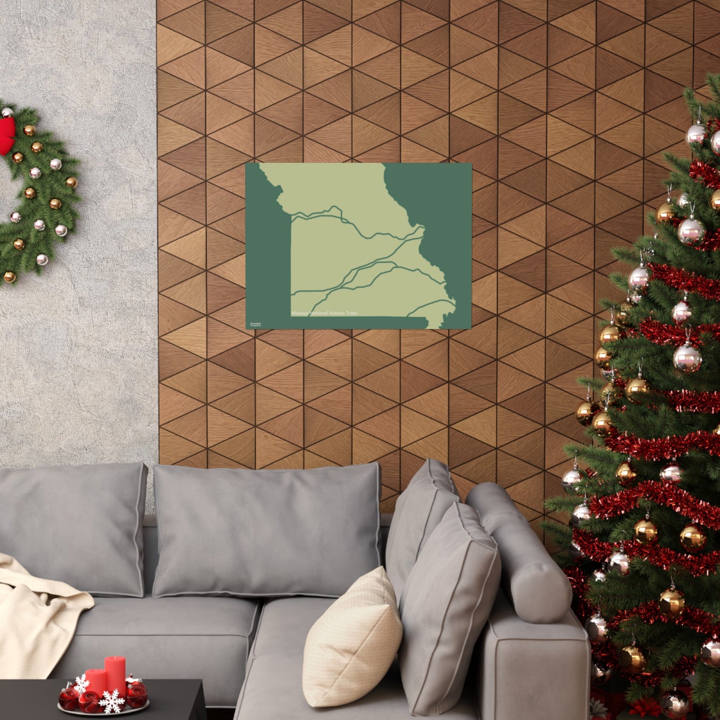 Missouri National Historic Trails Horizontal Print