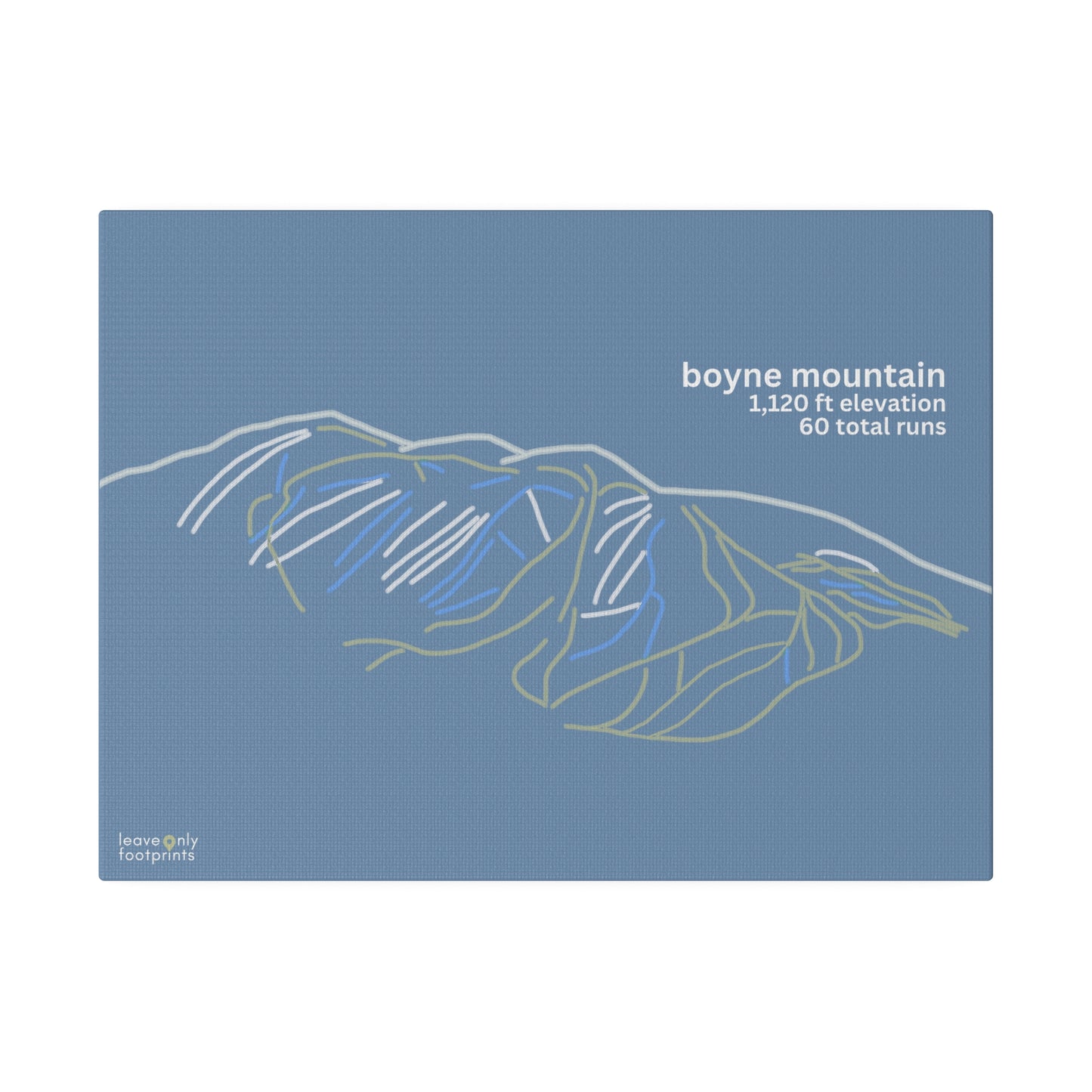Boyne Mountain Matte Canvas, Stretched, 0.75"