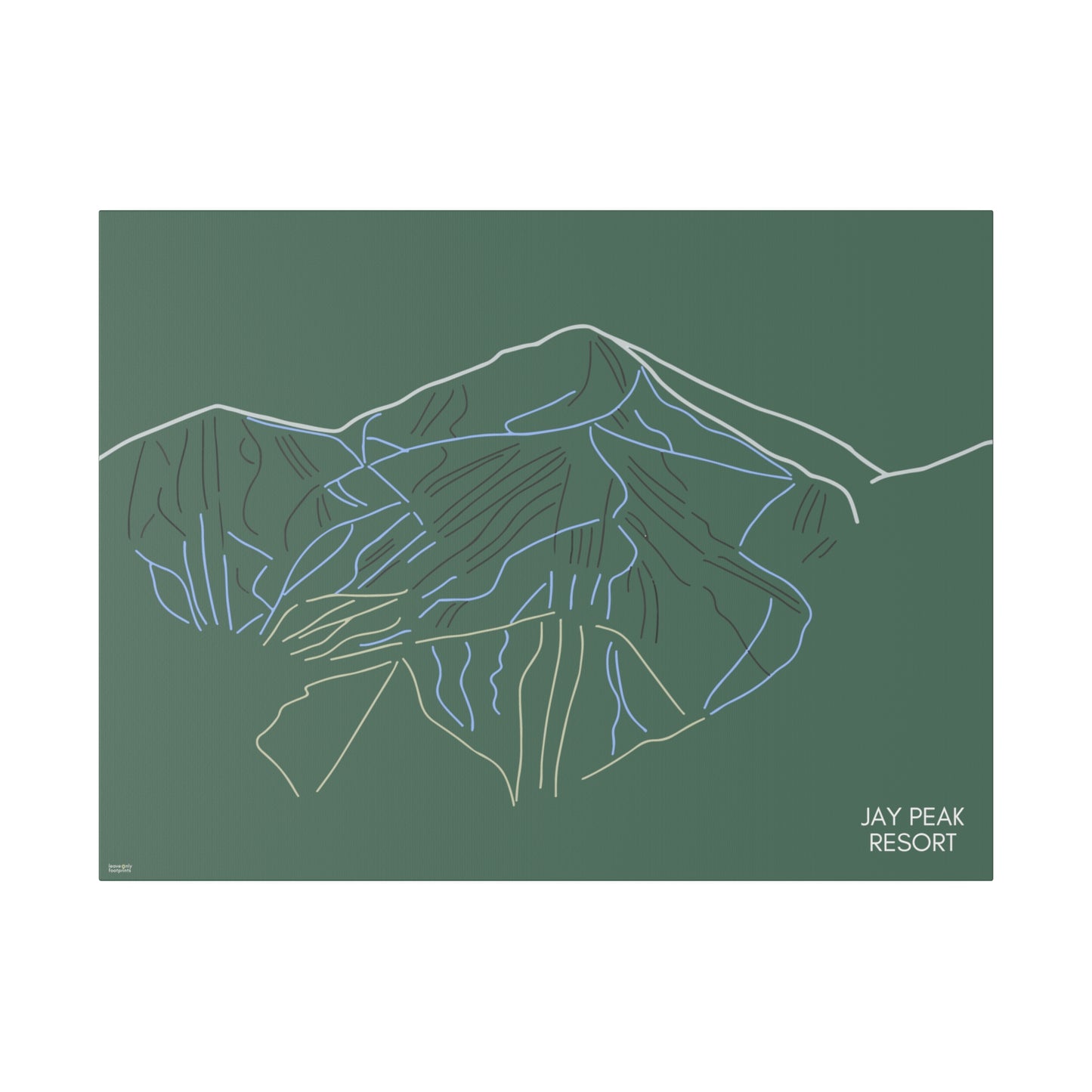 Jay Peak Resort Matte Canvas, Stretched, 0.75"