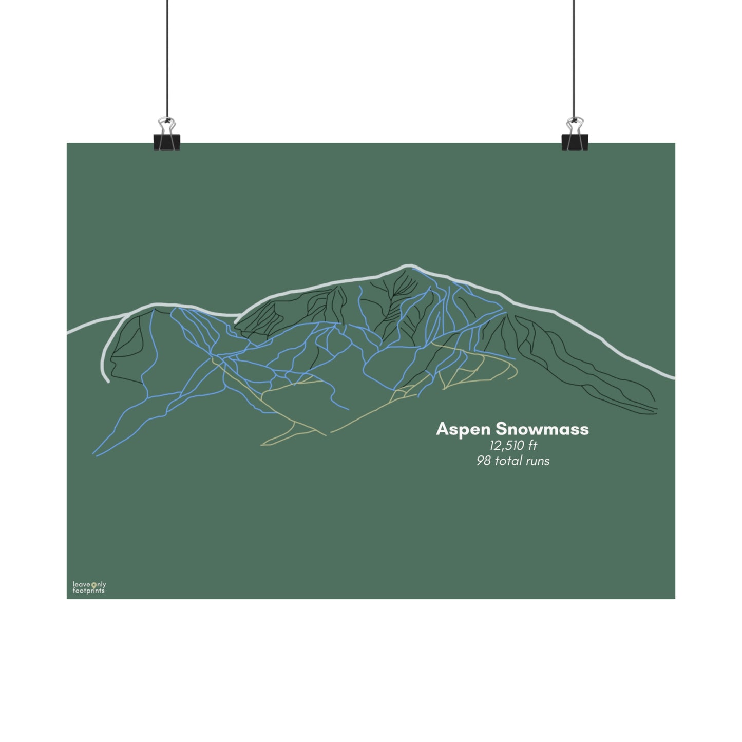 Aspen Snowmass Matte Horizontal Print