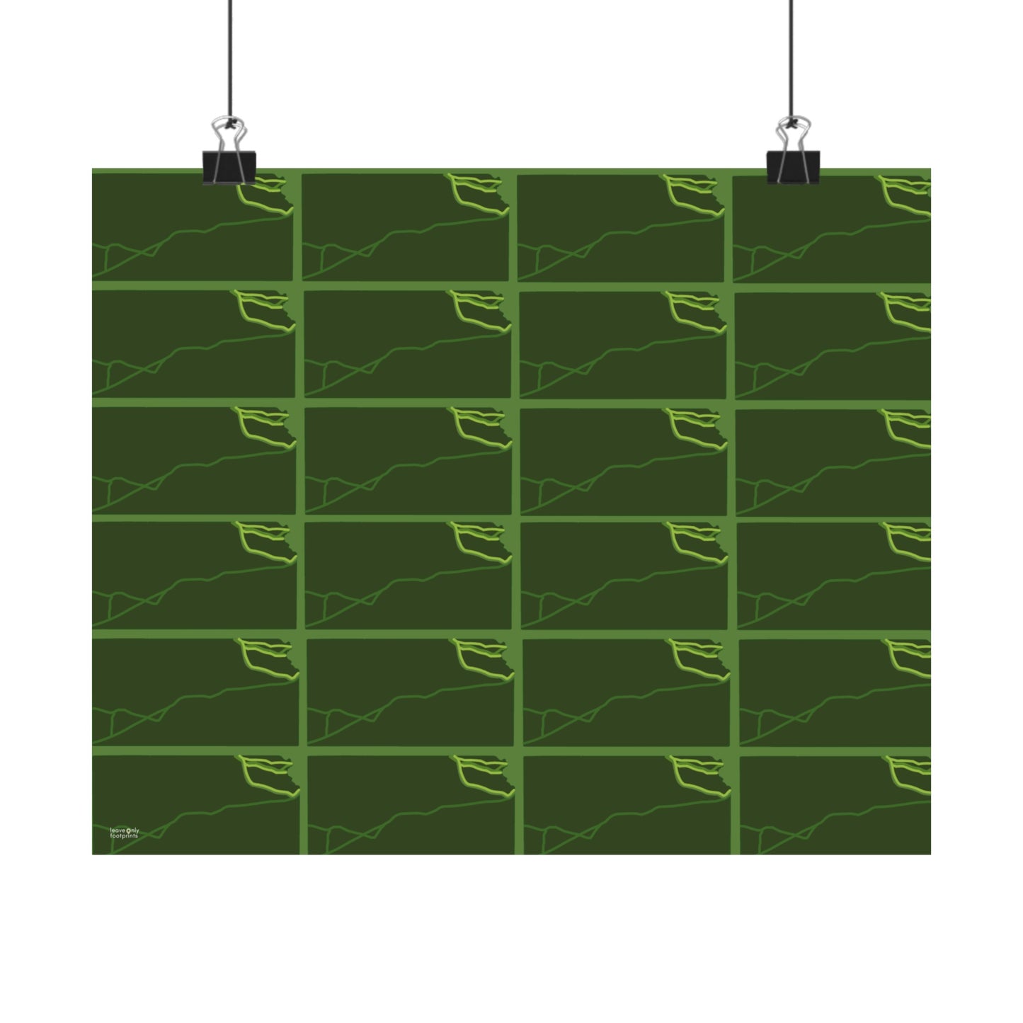 Kansas National Trails Patterned Horizontal Print