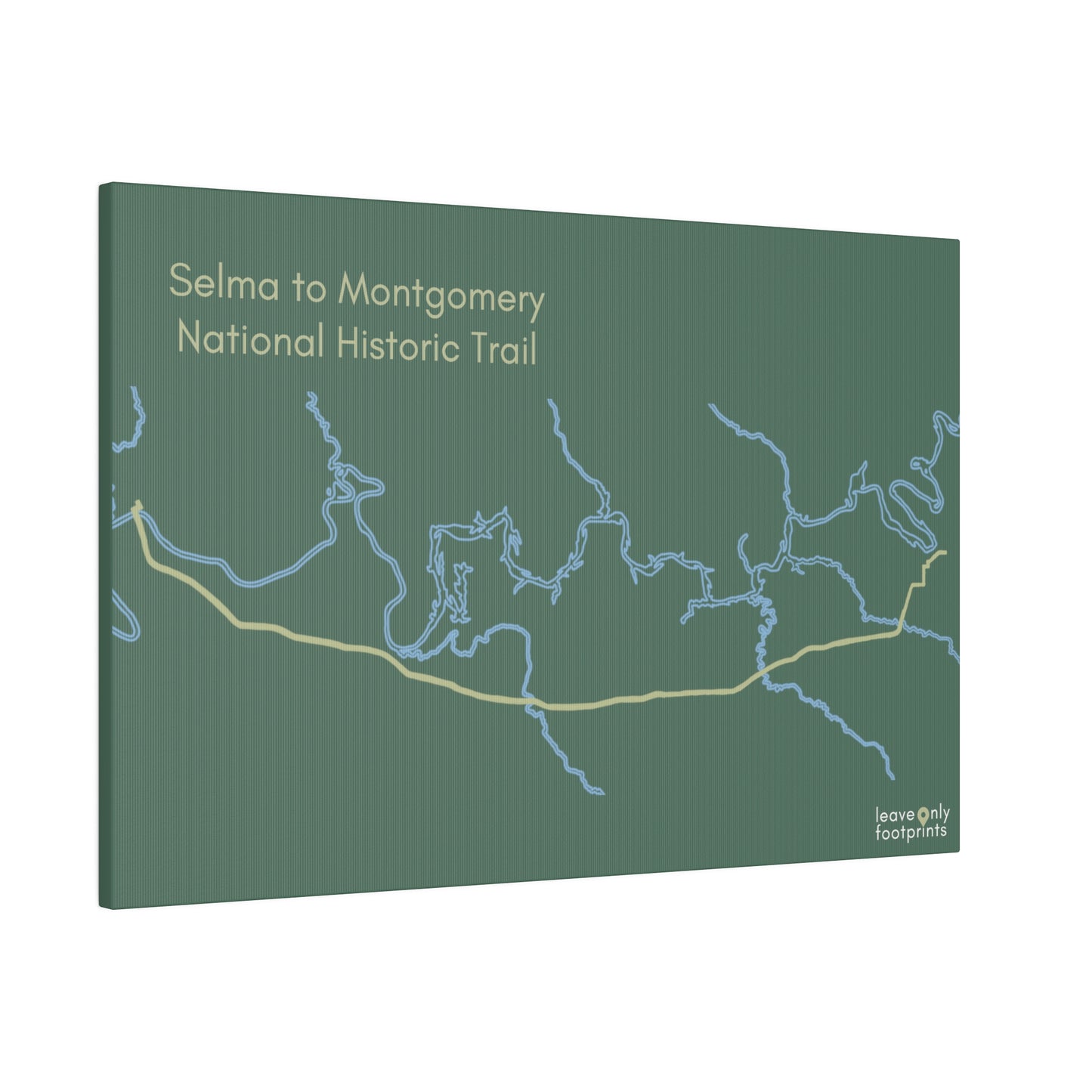 Selma to Montgomery National Historic Trail Matte Canvas, Stretched, 0.75"