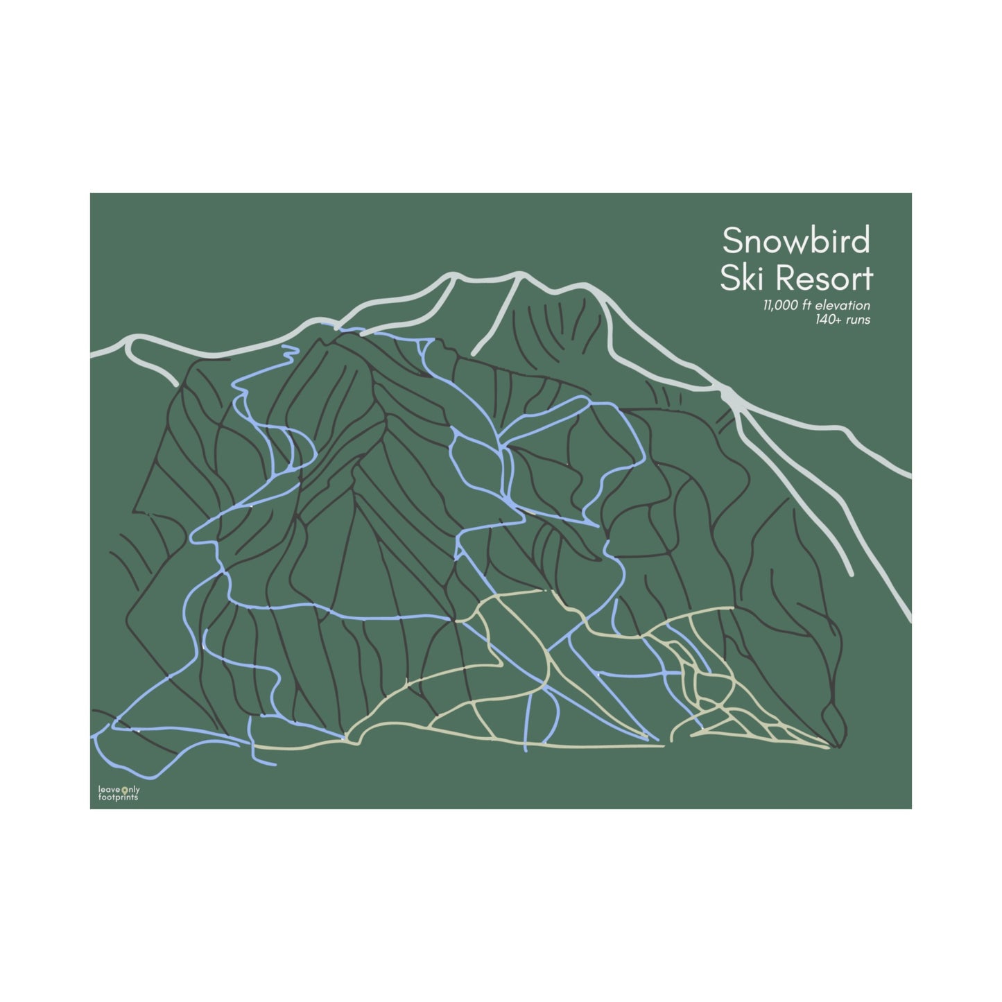 Snowbird Ski Resort Horizontal Print