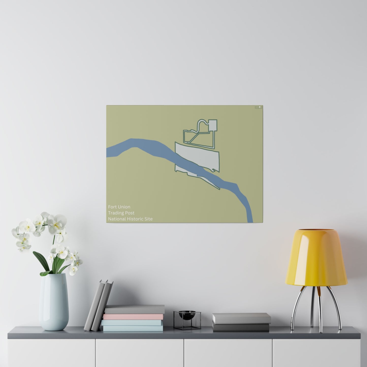 Fort Union Trading Post National Historic Site Matte Canvas, Stretched, 0.75"
