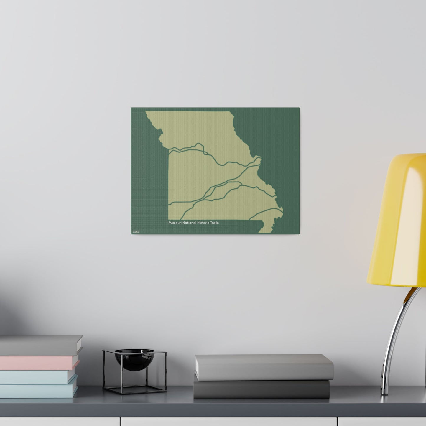 Missouri National Historic Trails Matte Canvas, Stretched, 0.75"