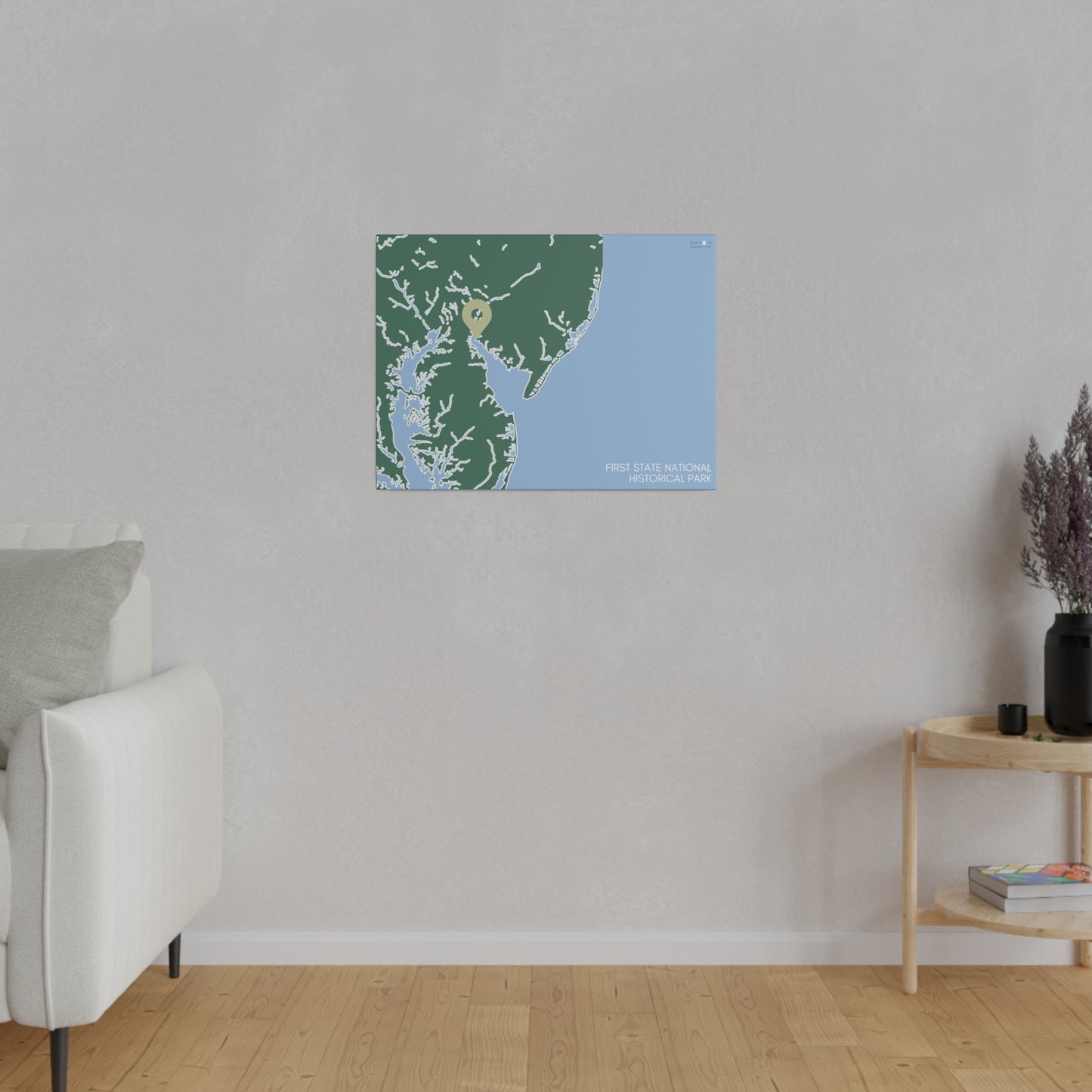 First State National Historical Park Matte Canvas, Stretched, 0.75"