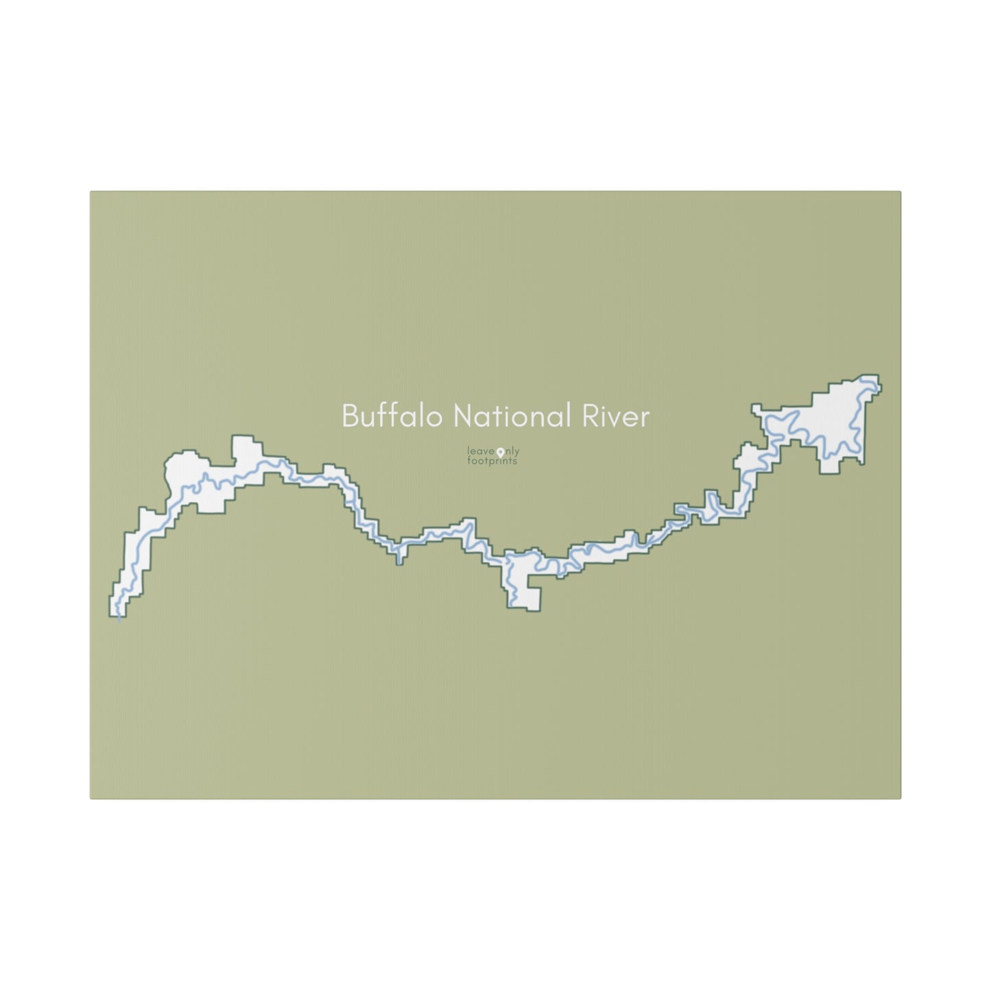 Buffalo National River Matte Canvas, Stretched, 0.75"