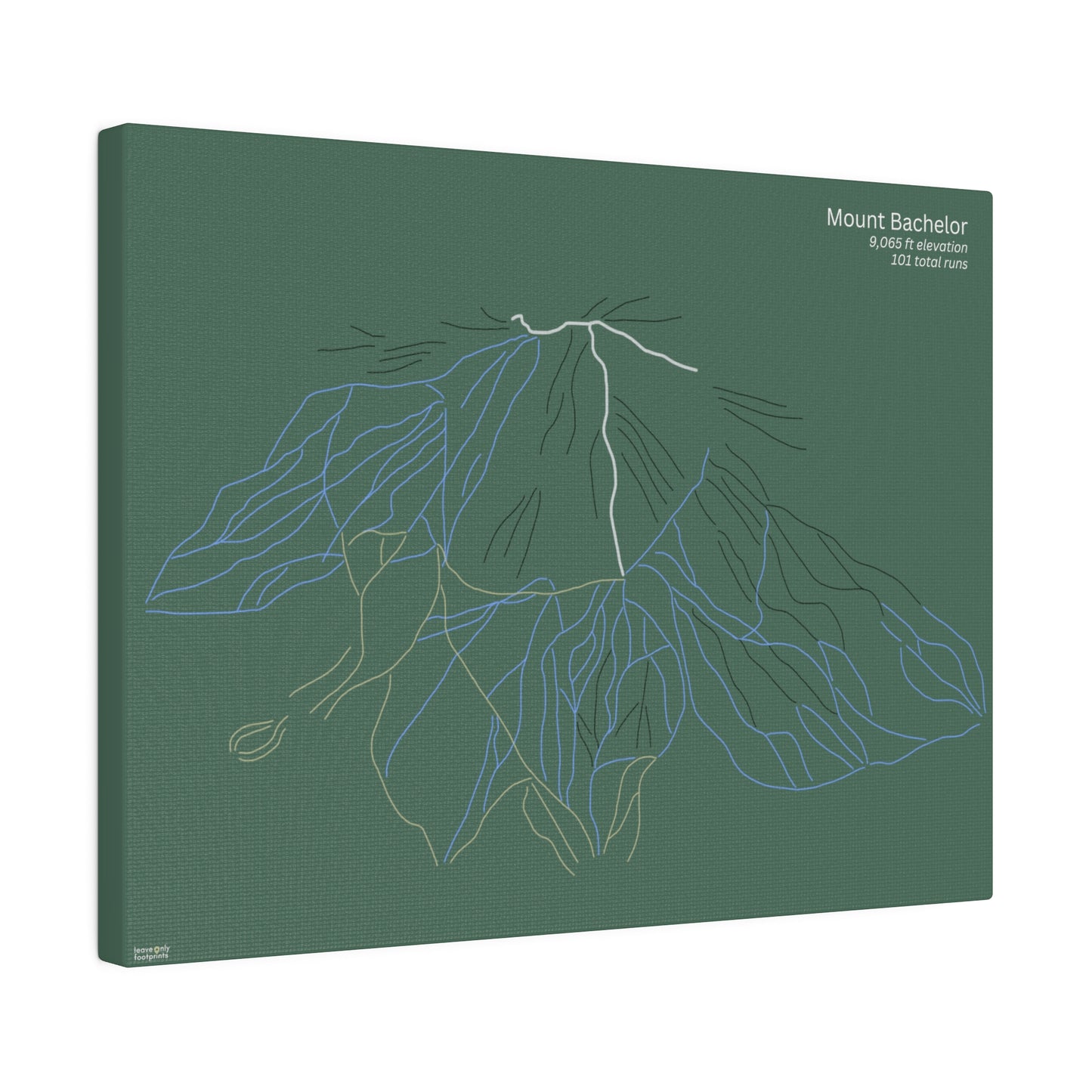 Mount Bachelor Matte Canvas, Stretched, 0.75"