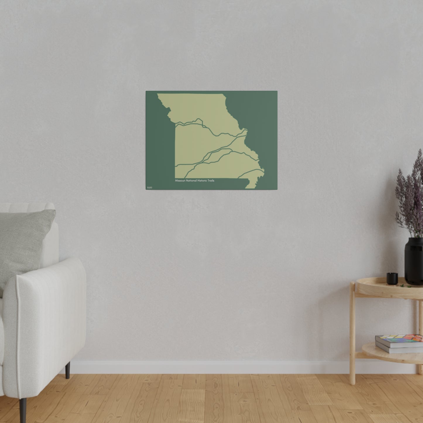 Missouri National Historic Trails Matte Canvas, Stretched, 0.75"
