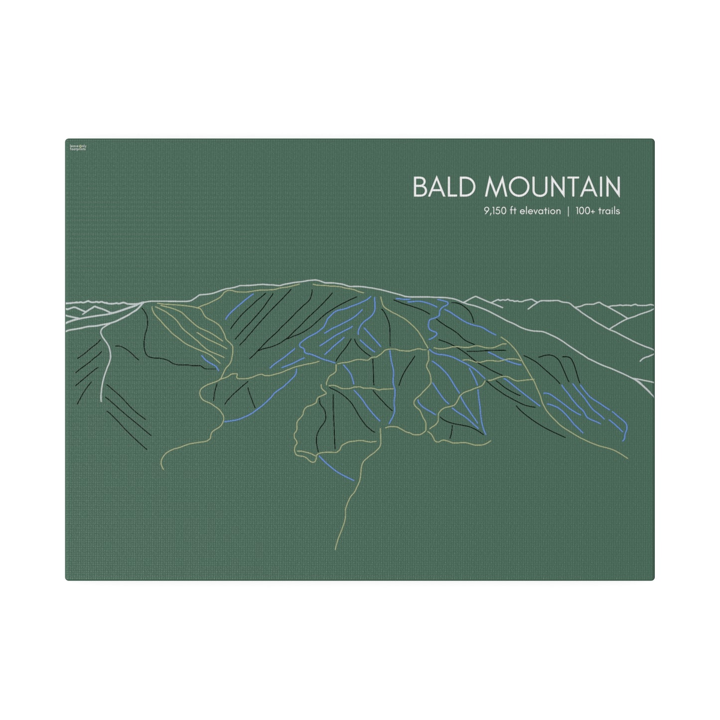 Bald Mountain Matte Canvas, Stretched, 0.75"