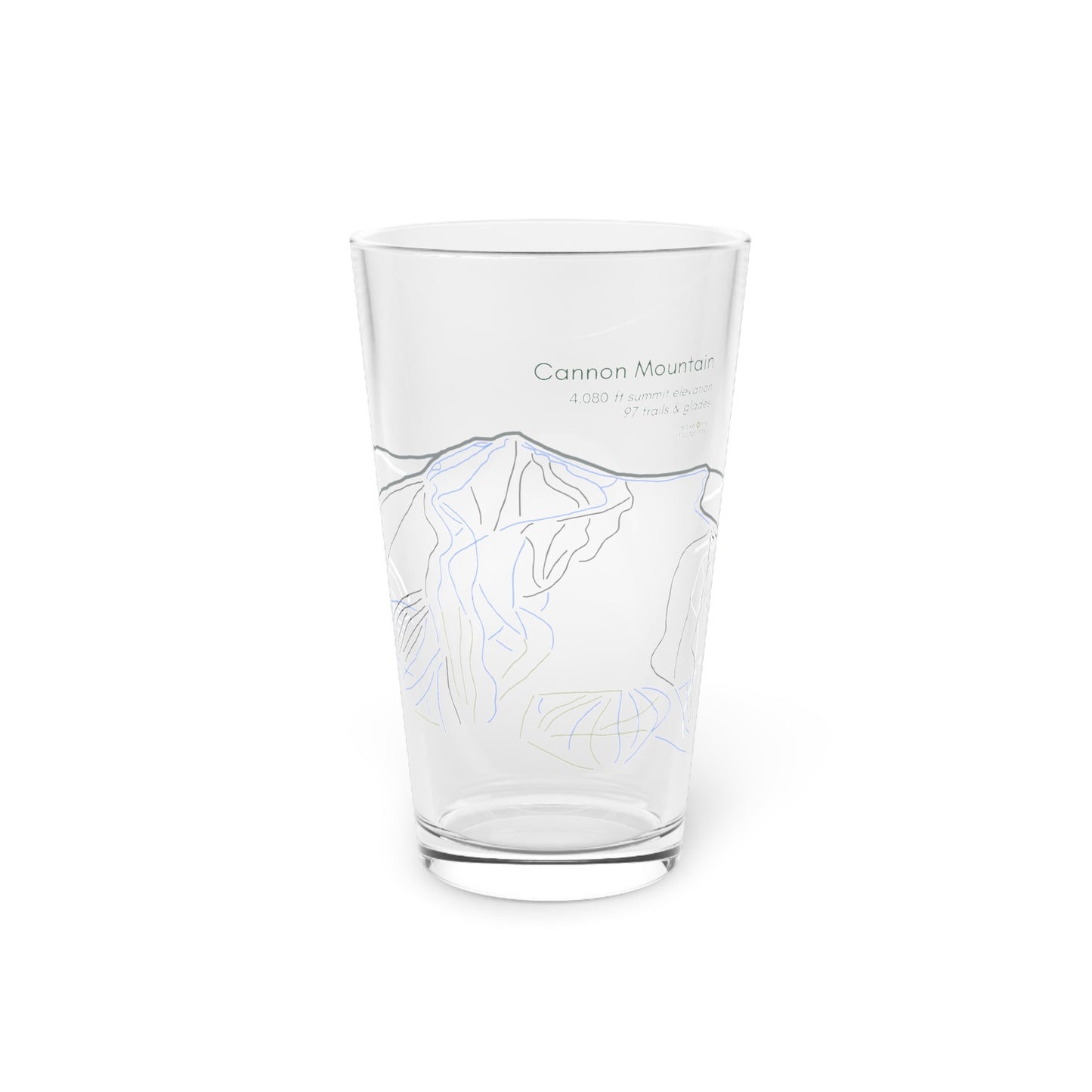 Cannon Mountain Pint Glass, 16oz
