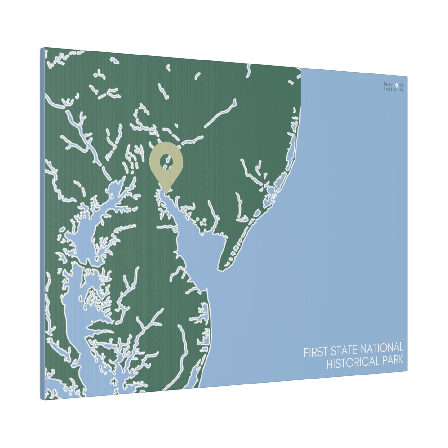 First State National Historical Park Matte Canvas, Stretched, 0.75"