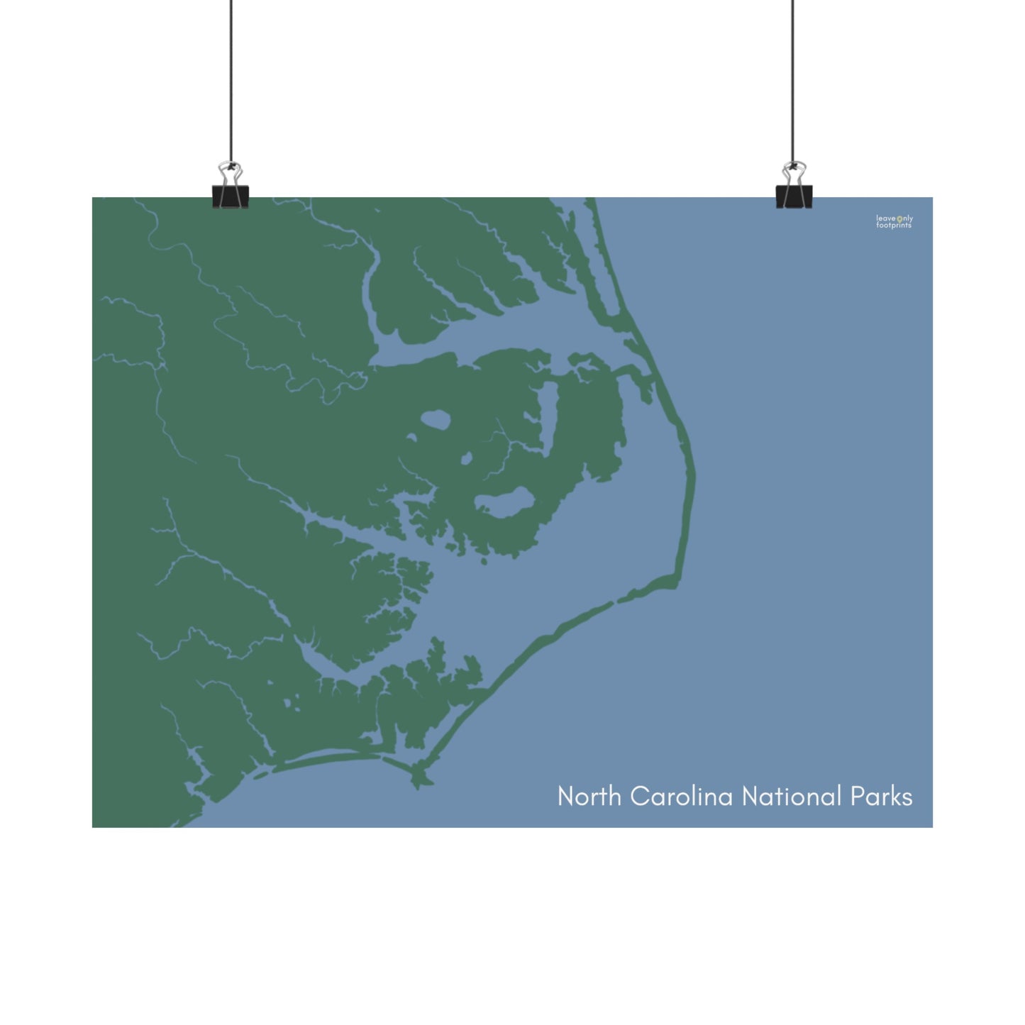 North Carolina National Parks Horizontal Print