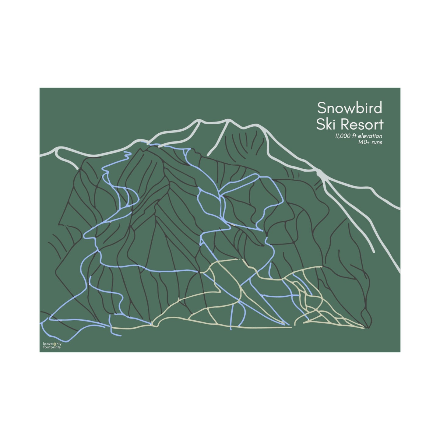 Snowbird Ski Resort Horizontal Print