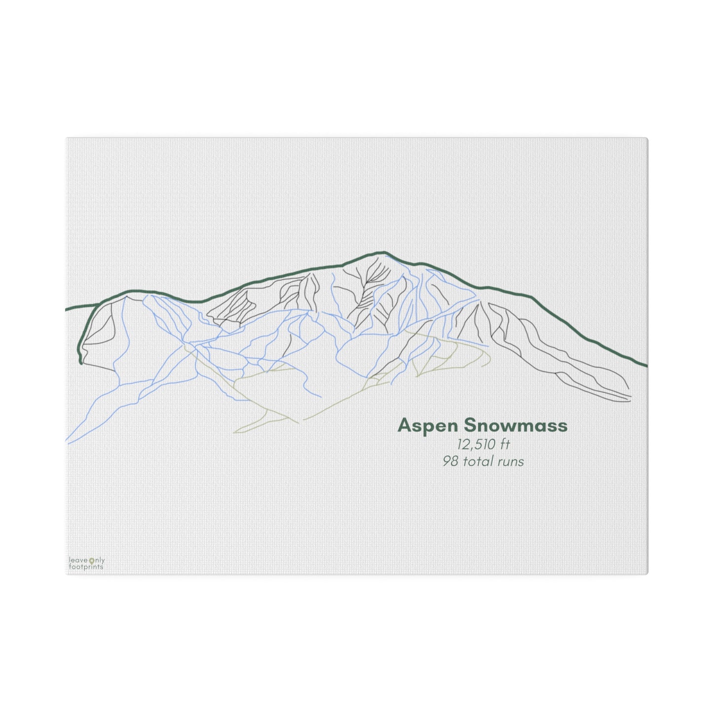 Aspen Snowmass Matte Canvas, Stretched, 0.75"