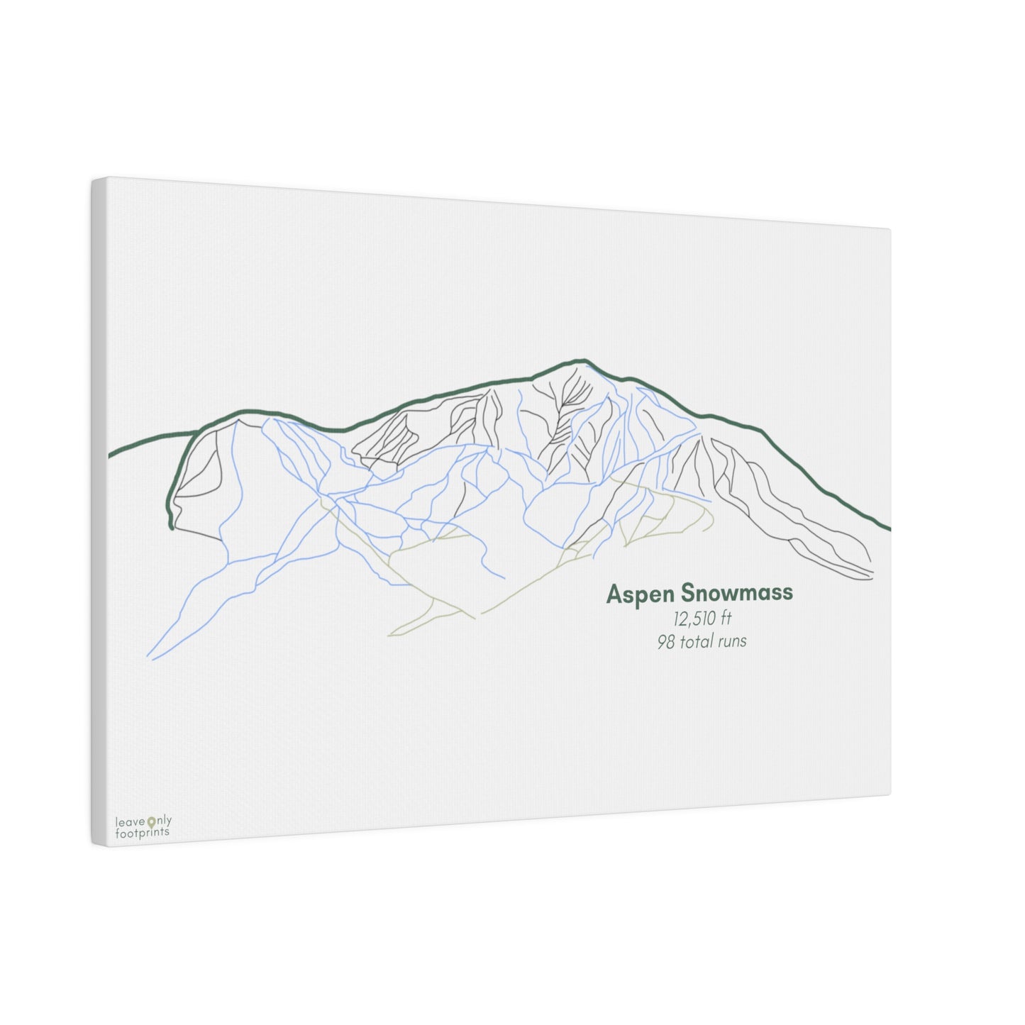 Aspen Snowmass Matte Canvas, Stretched, 0.75"