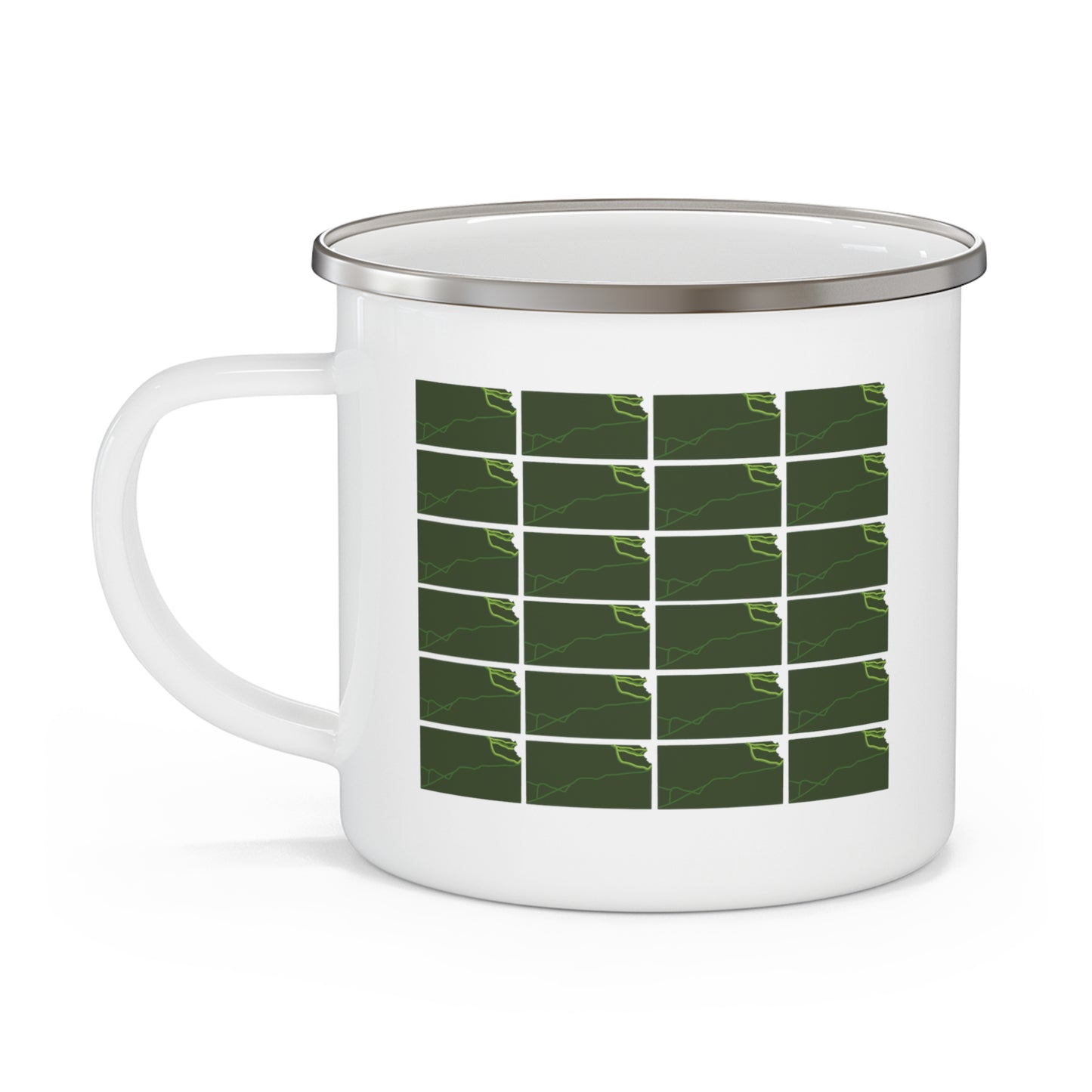 Kansas National Trails Patterned Camping Mug