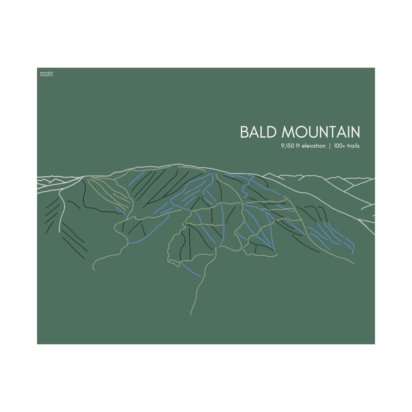 Bald Mountain Horizontal Print