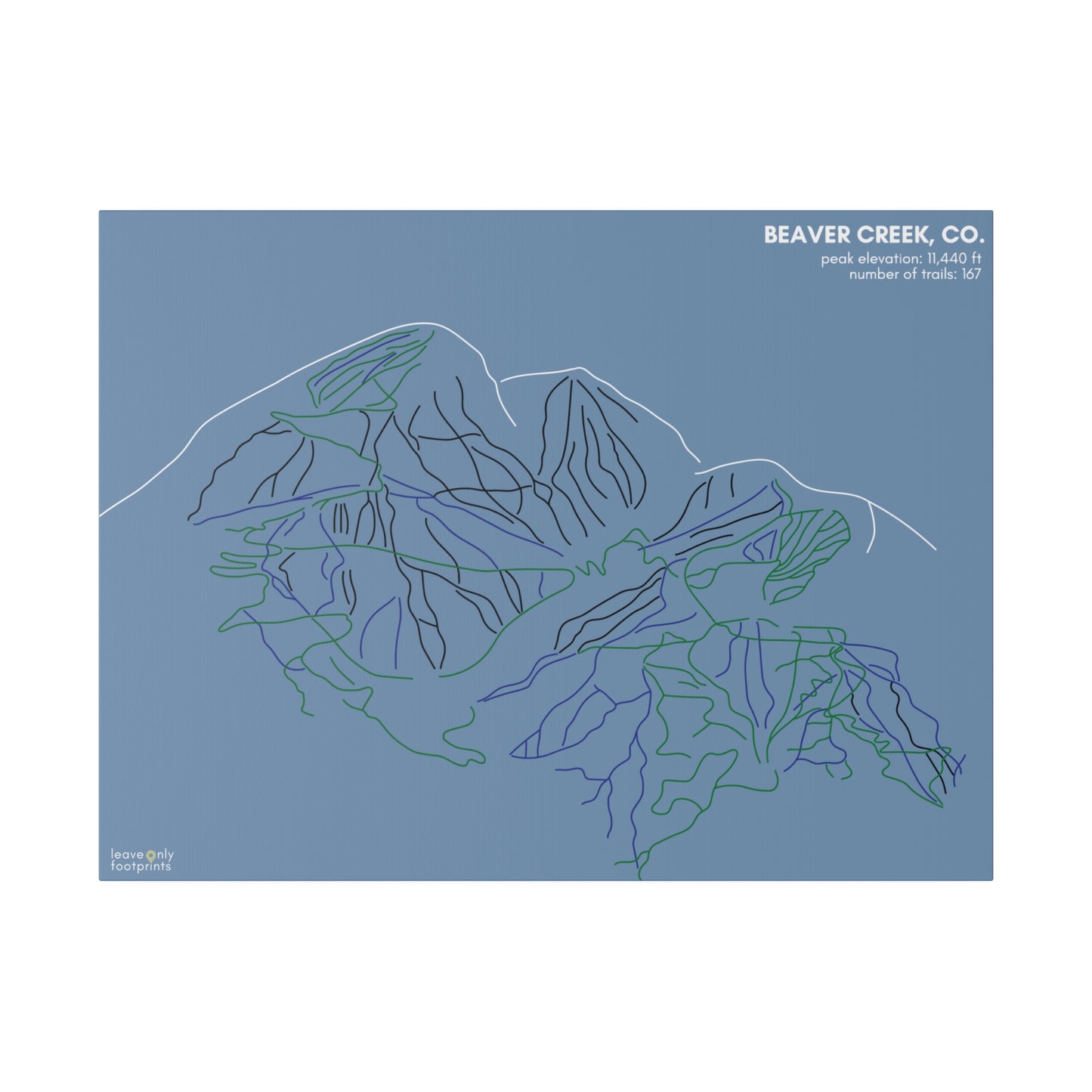 Beaver Creek Matte Canvas, Stretched, 0.75"