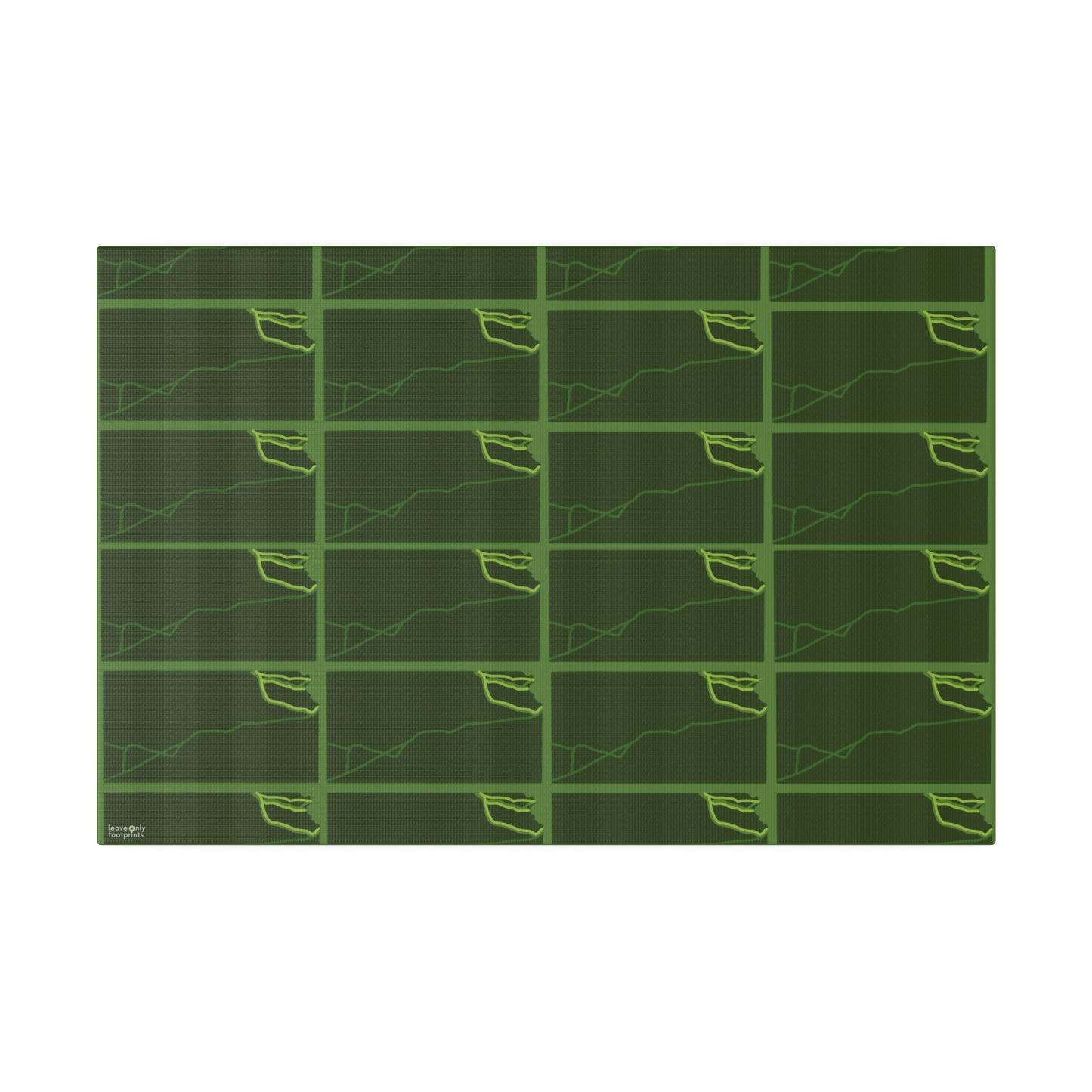 Kansas National Trails Patterned Matte Canvas, Stretched, 0.75"