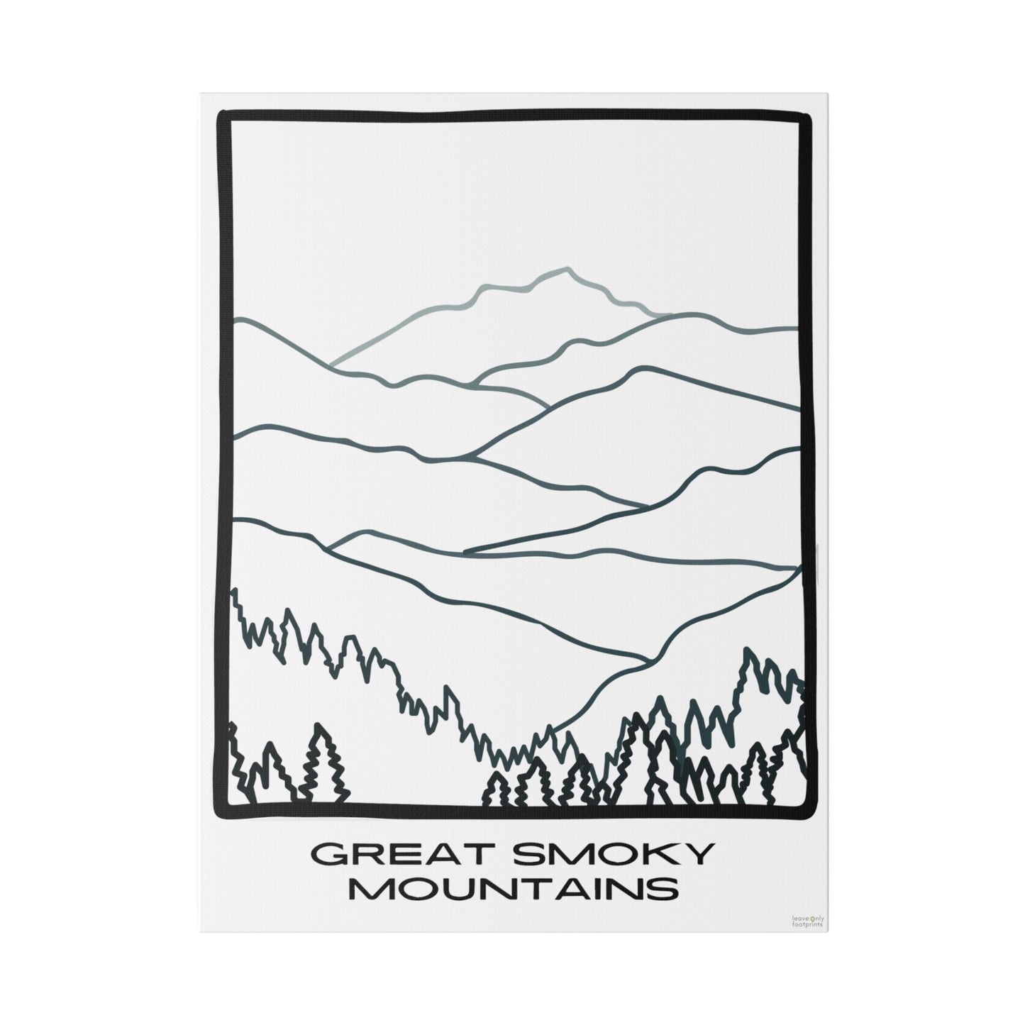 Great Smoky Mountains Matte Canvas, Stretched, 0.75"