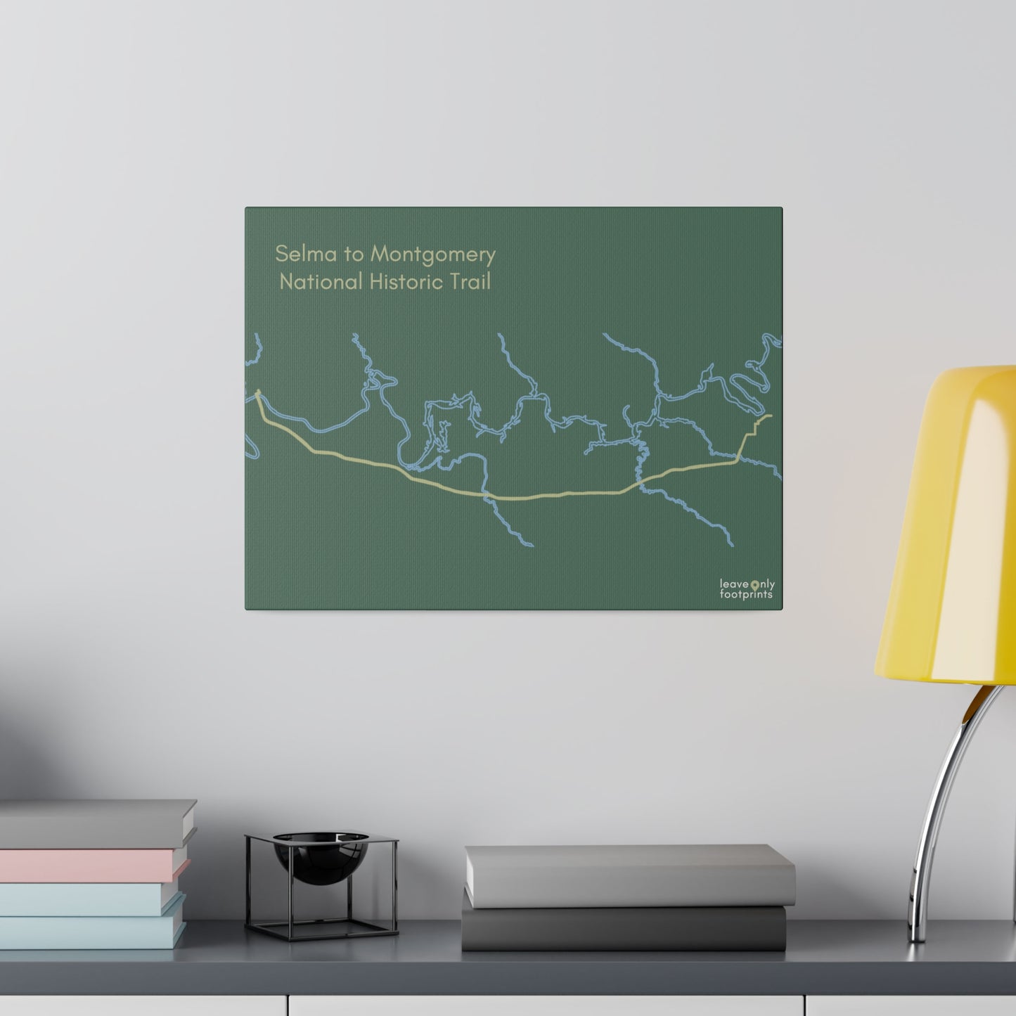 Selma to Montgomery National Historic Trail Matte Canvas, Stretched, 0.75"