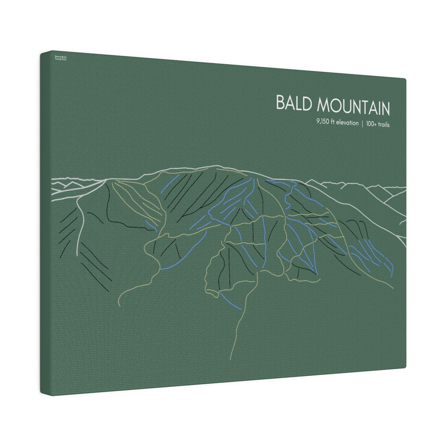 Bald Mountain Matte Canvas, Stretched, 0.75"