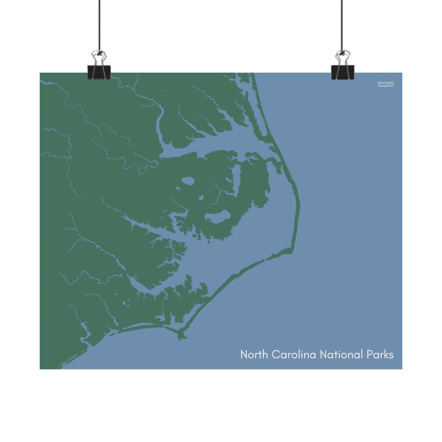 North Carolina National Parks Horizontal Print