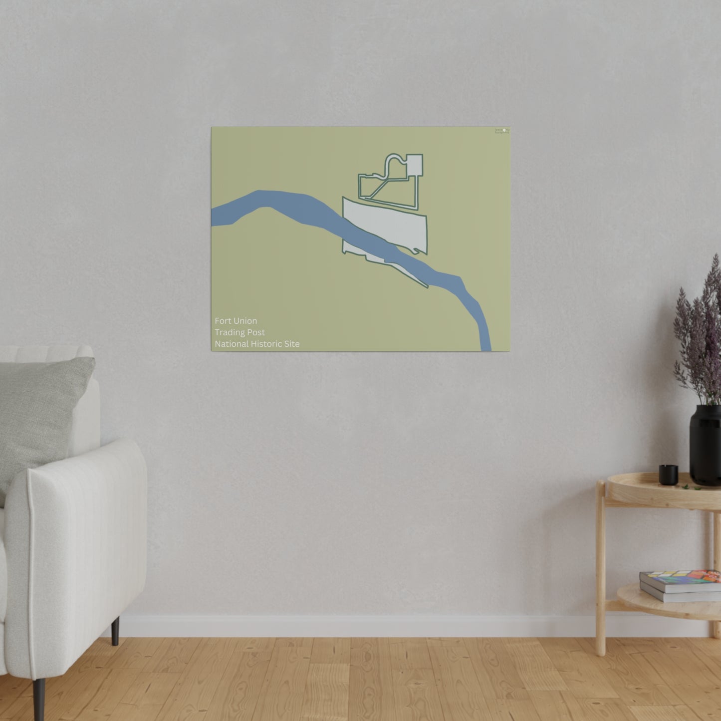 Fort Union Trading Post National Historic Site Matte Canvas, Stretched, 0.75"