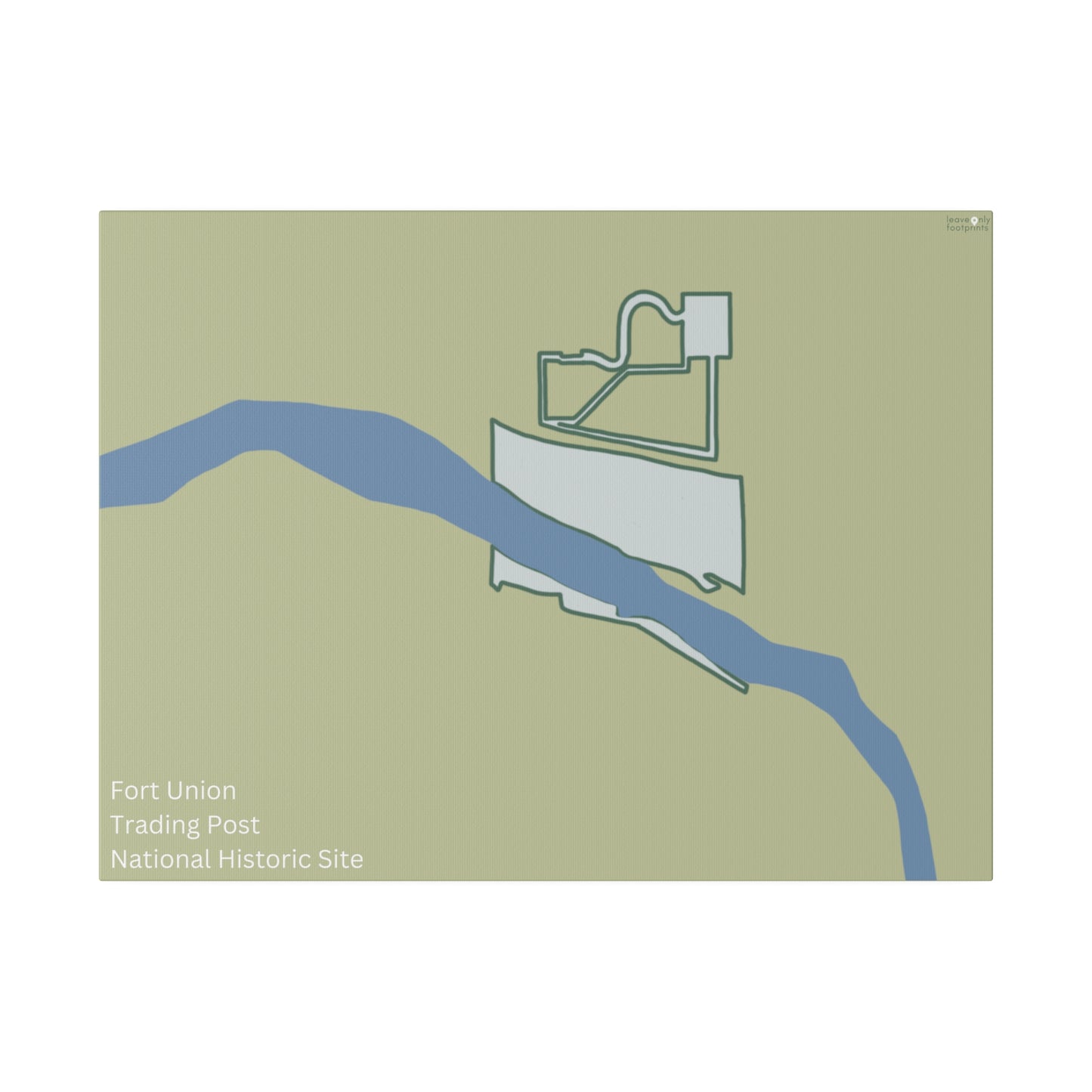 Fort Union Trading Post National Historic Site Matte Canvas, Stretched, 0.75"