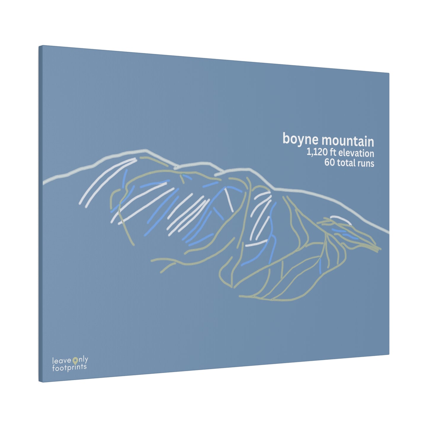 Boyne Mountain Matte Canvas, Stretched, 0.75"
