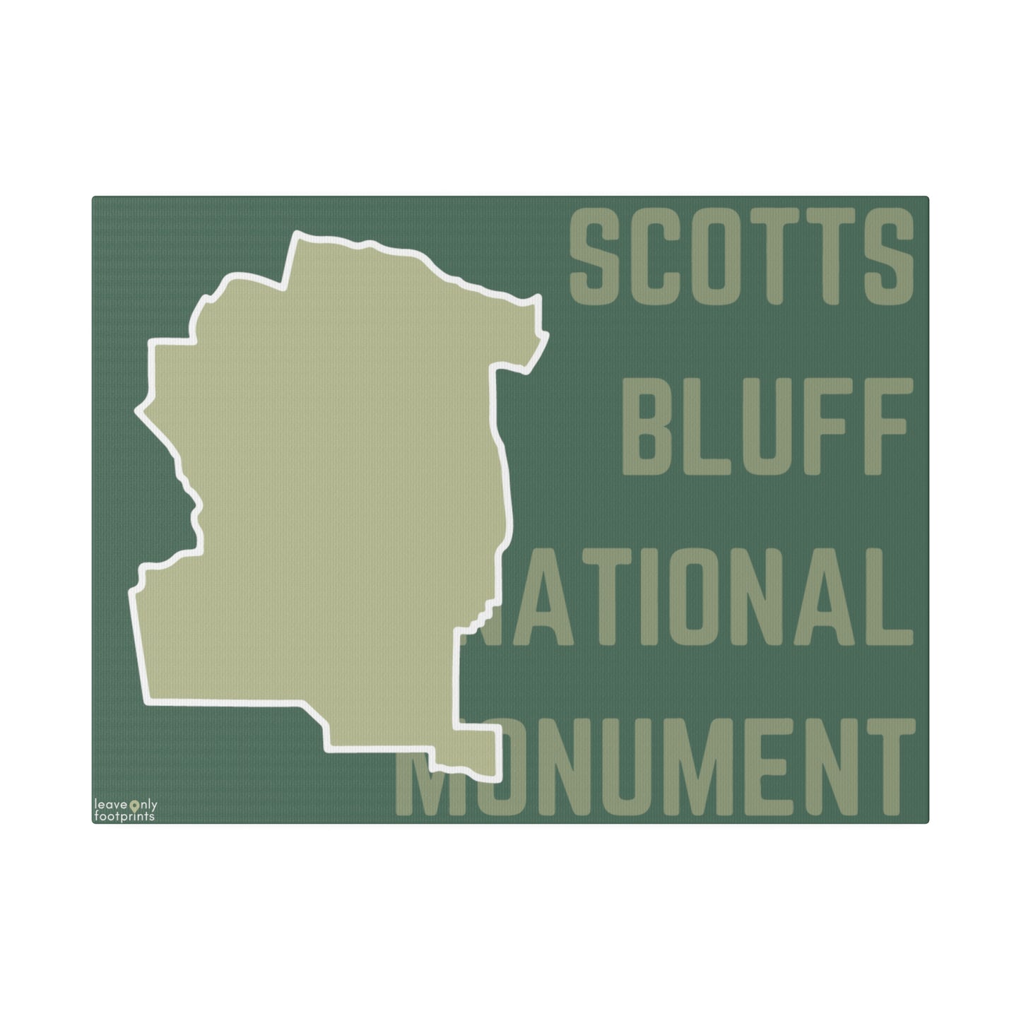 Scotts Bluff National Monument Matte Canvas, Stretched, 0.75"