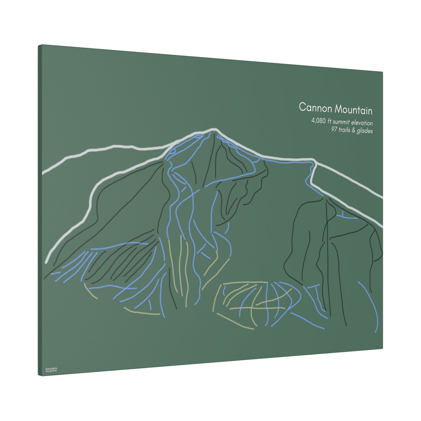 Cannon Mountain Matte Canvas, Stretched, 0.75"