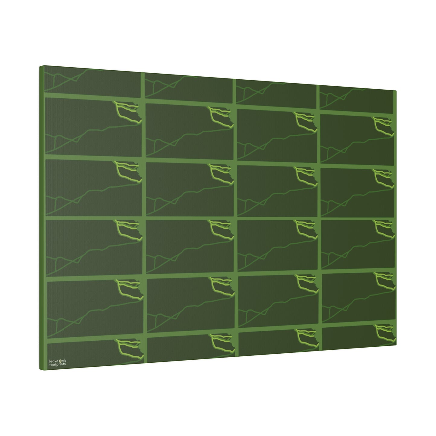 Kansas National Trails Patterned Matte Canvas, Stretched, 0.75"